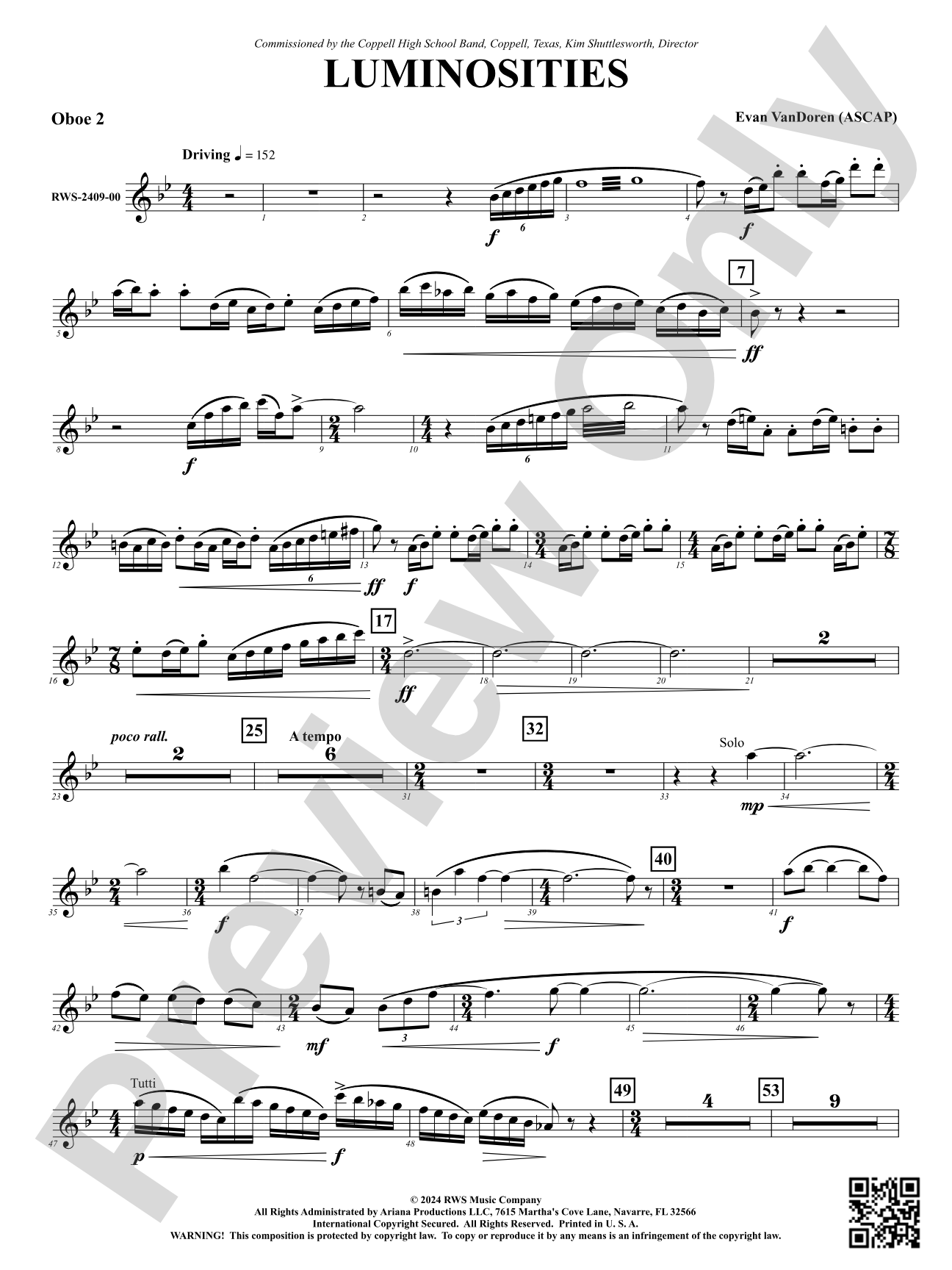 Luminosities: 2nd Oboe