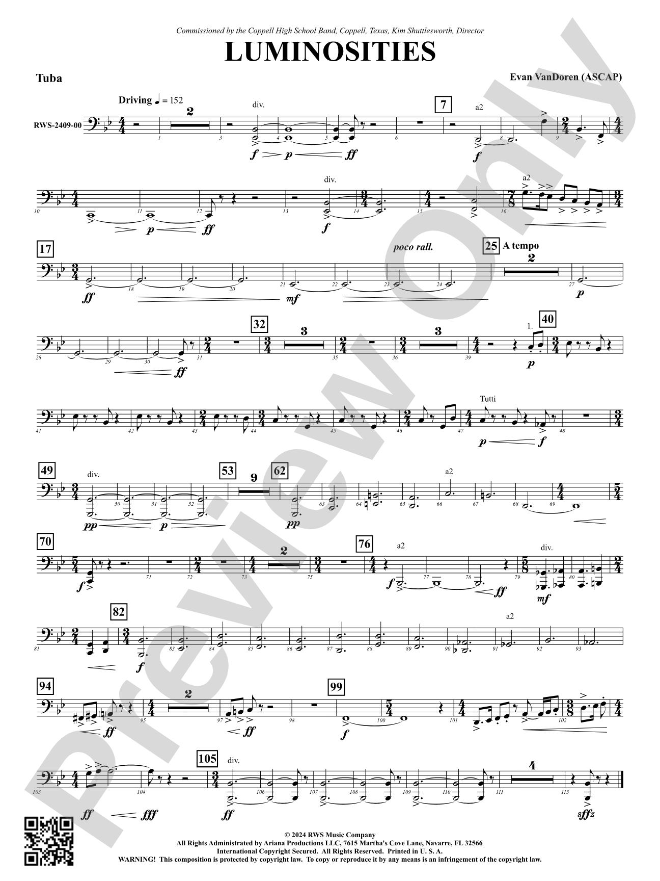 Luminosities: Tuba