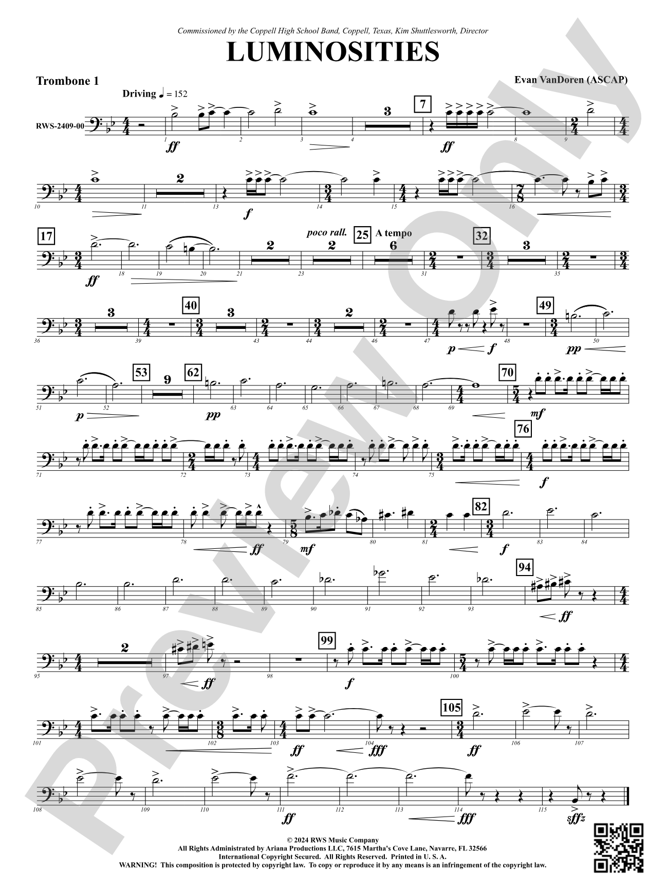 Luminosities: 1st Trombone