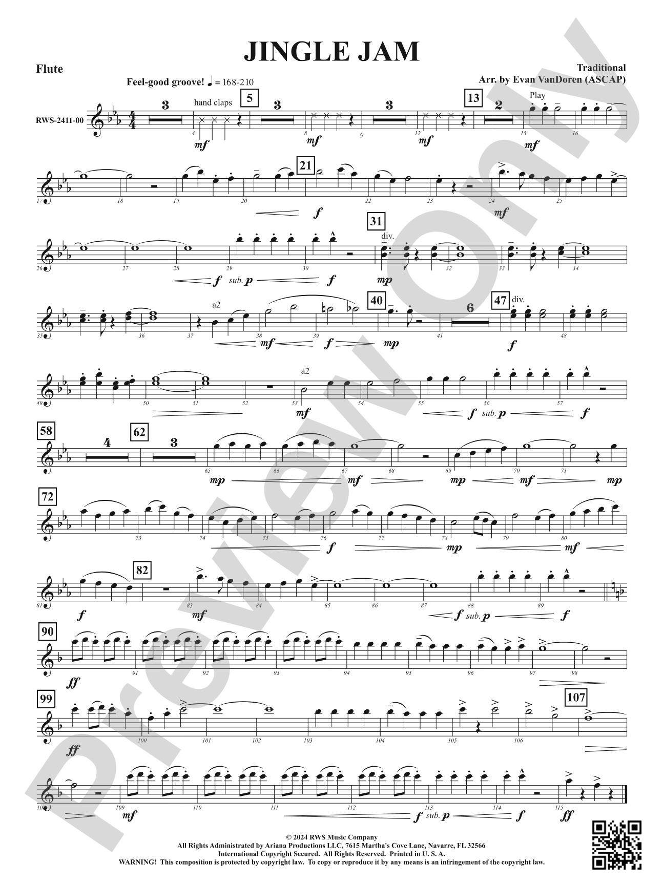 Jingle Jam: 1st Flute