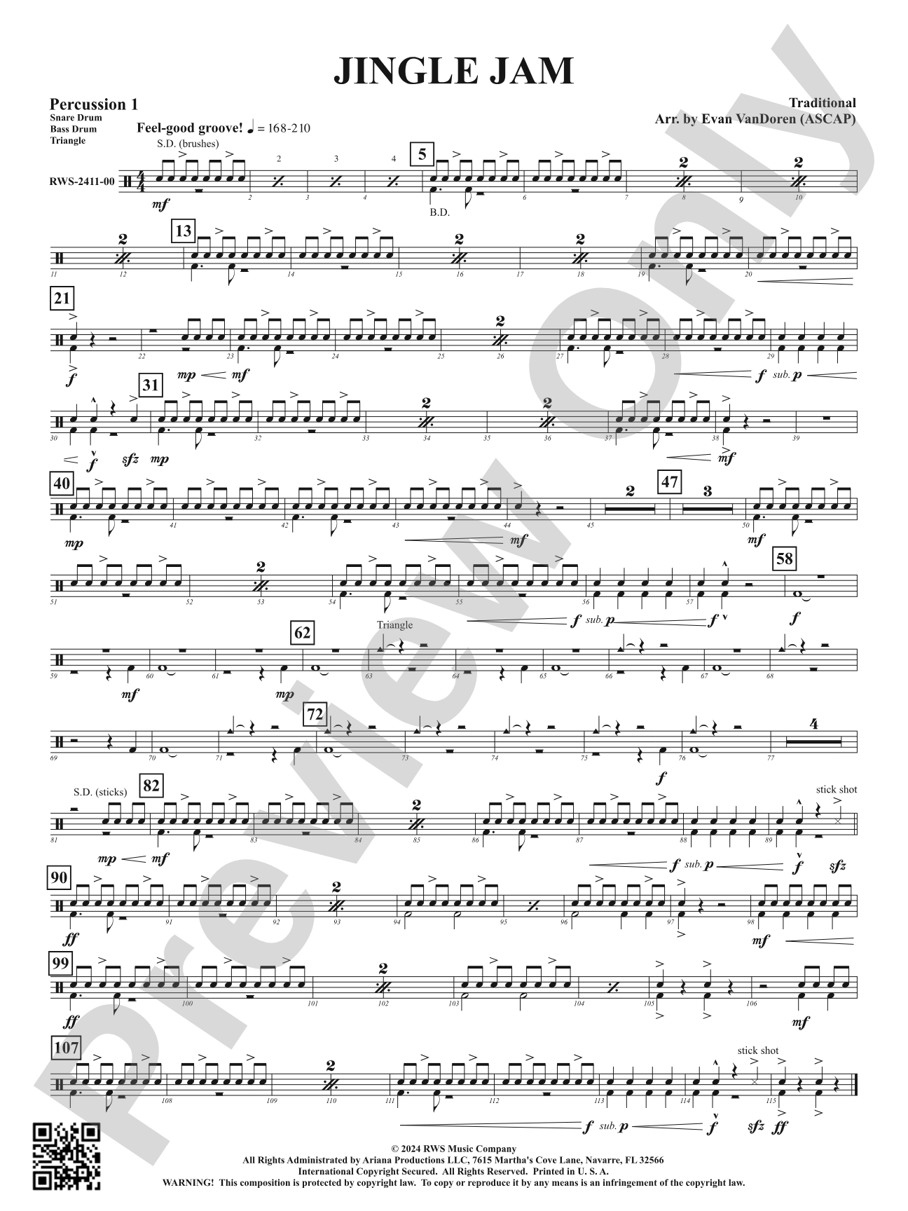 Jingle Jam: 1st Percussion
