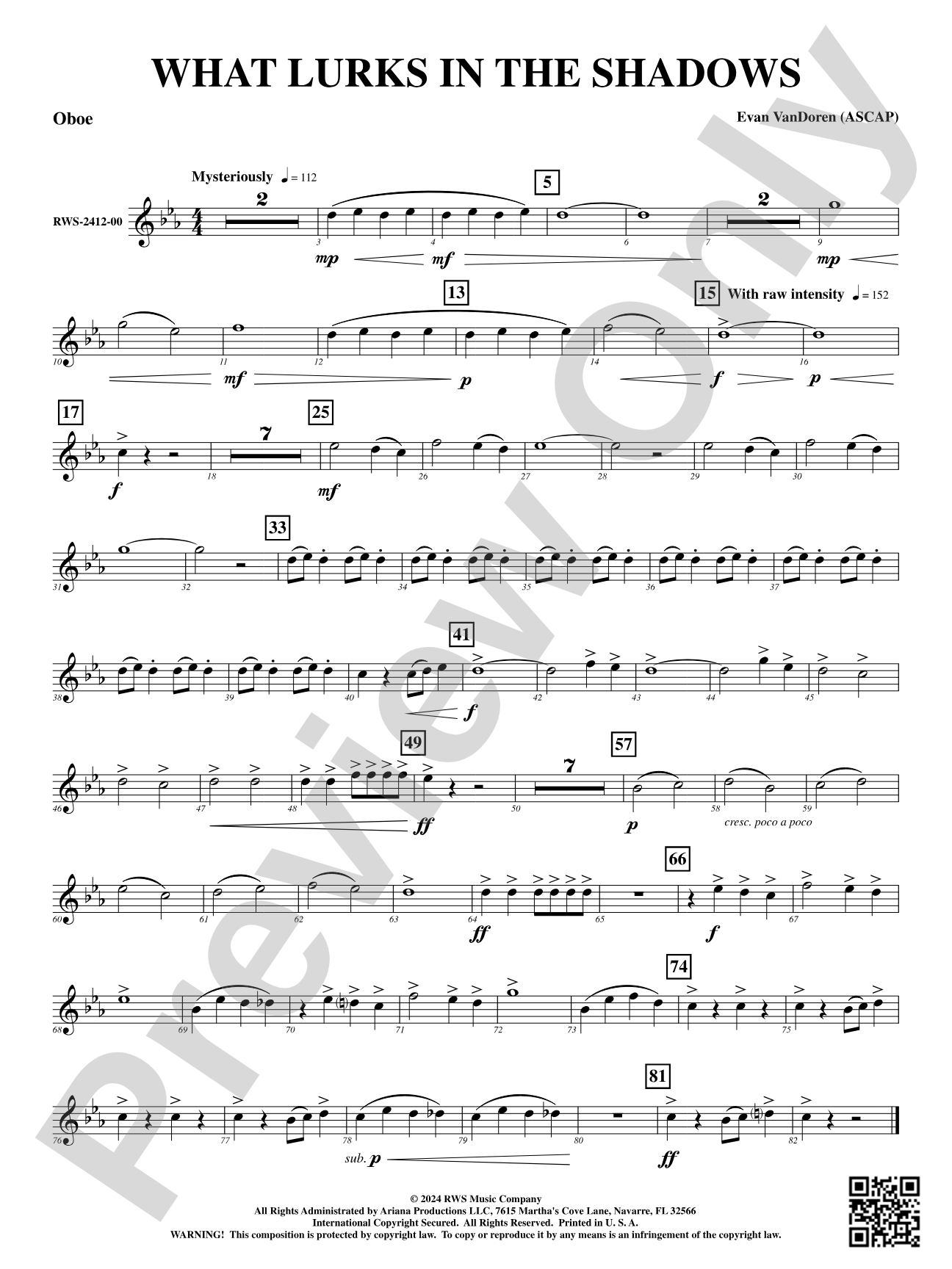 What Lurks in the Shadows: Oboe