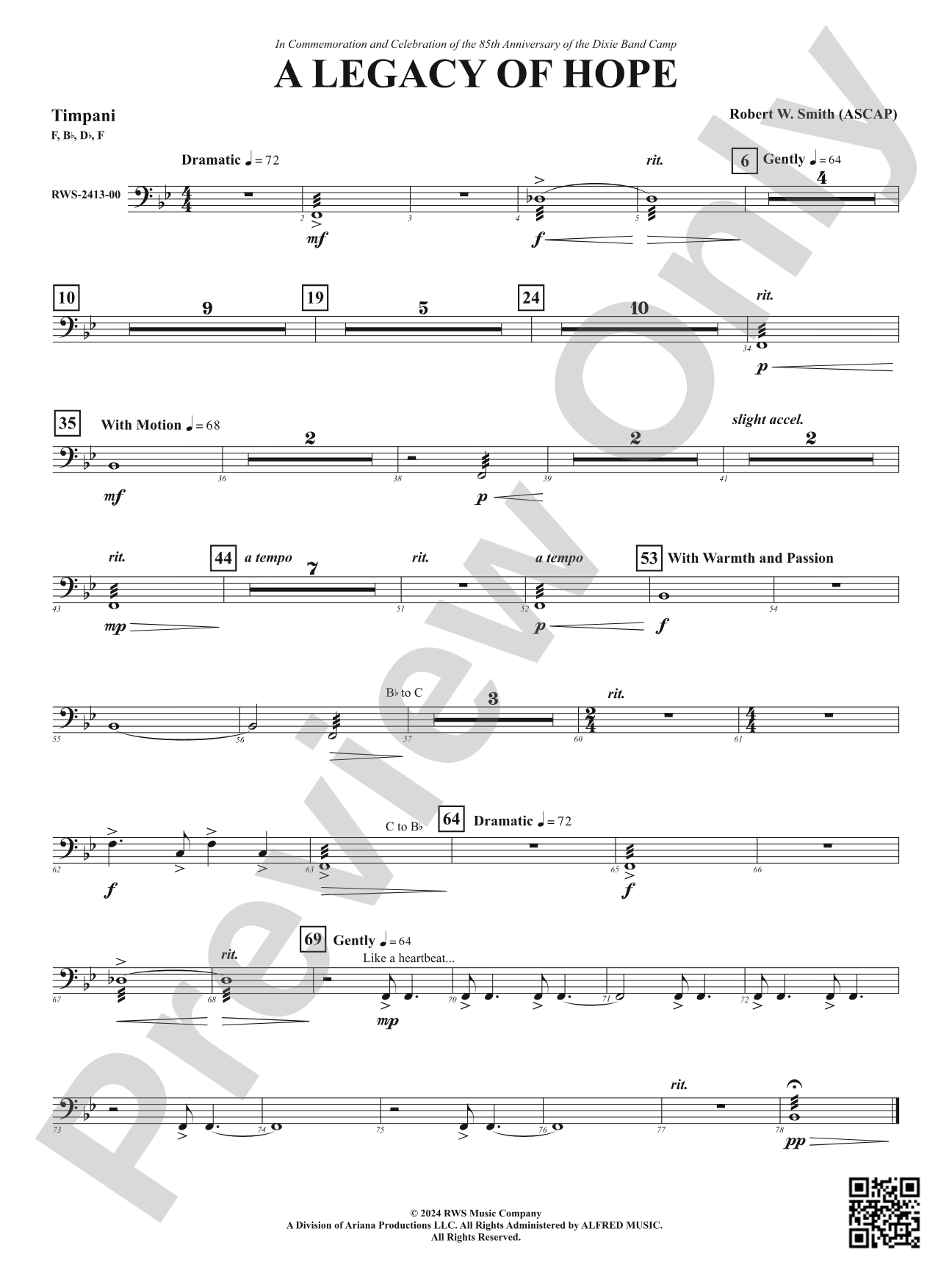 A Legacy of Hope: Timpani