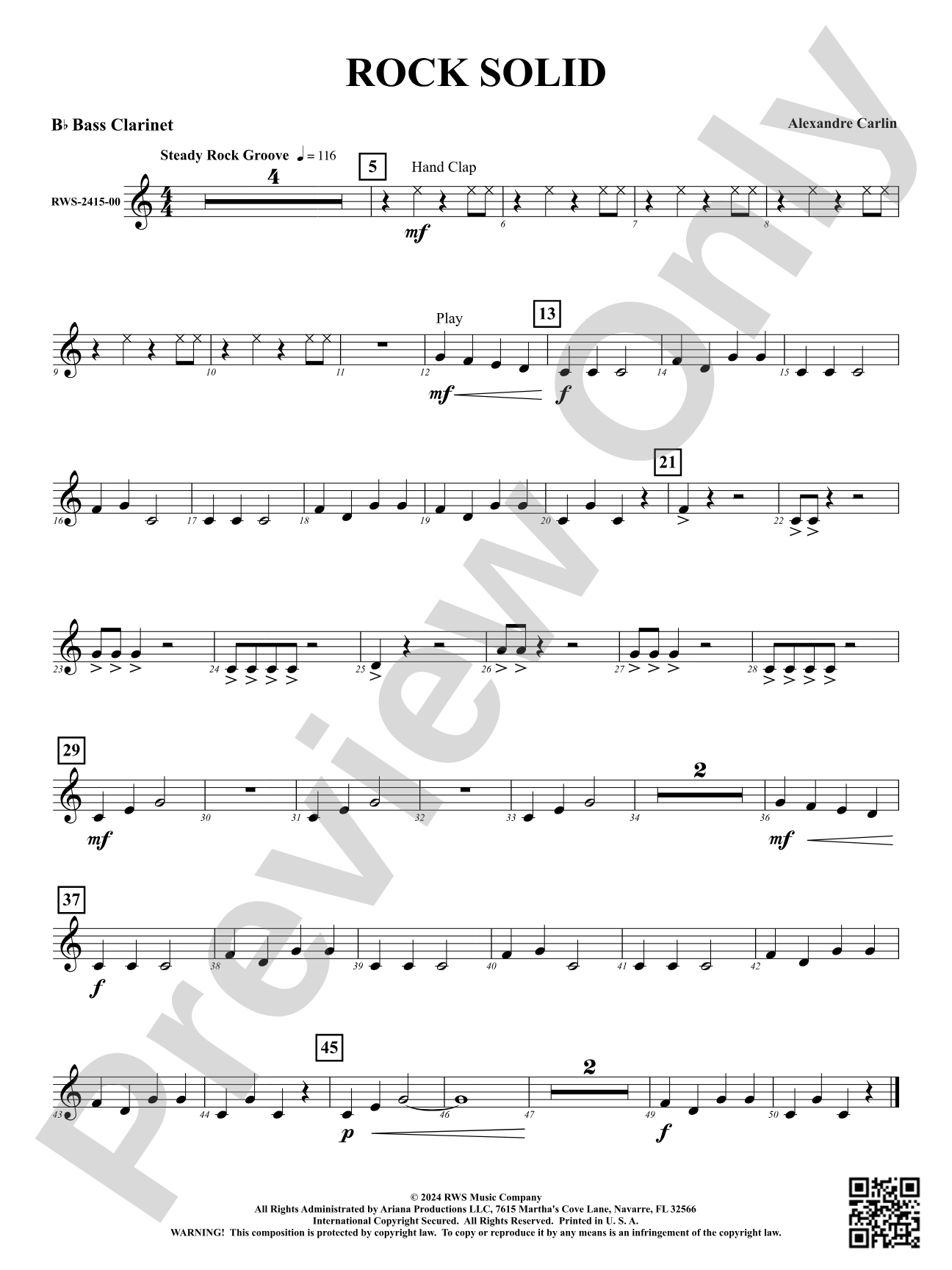 Rock Solid: B-flat Bass Clarinet