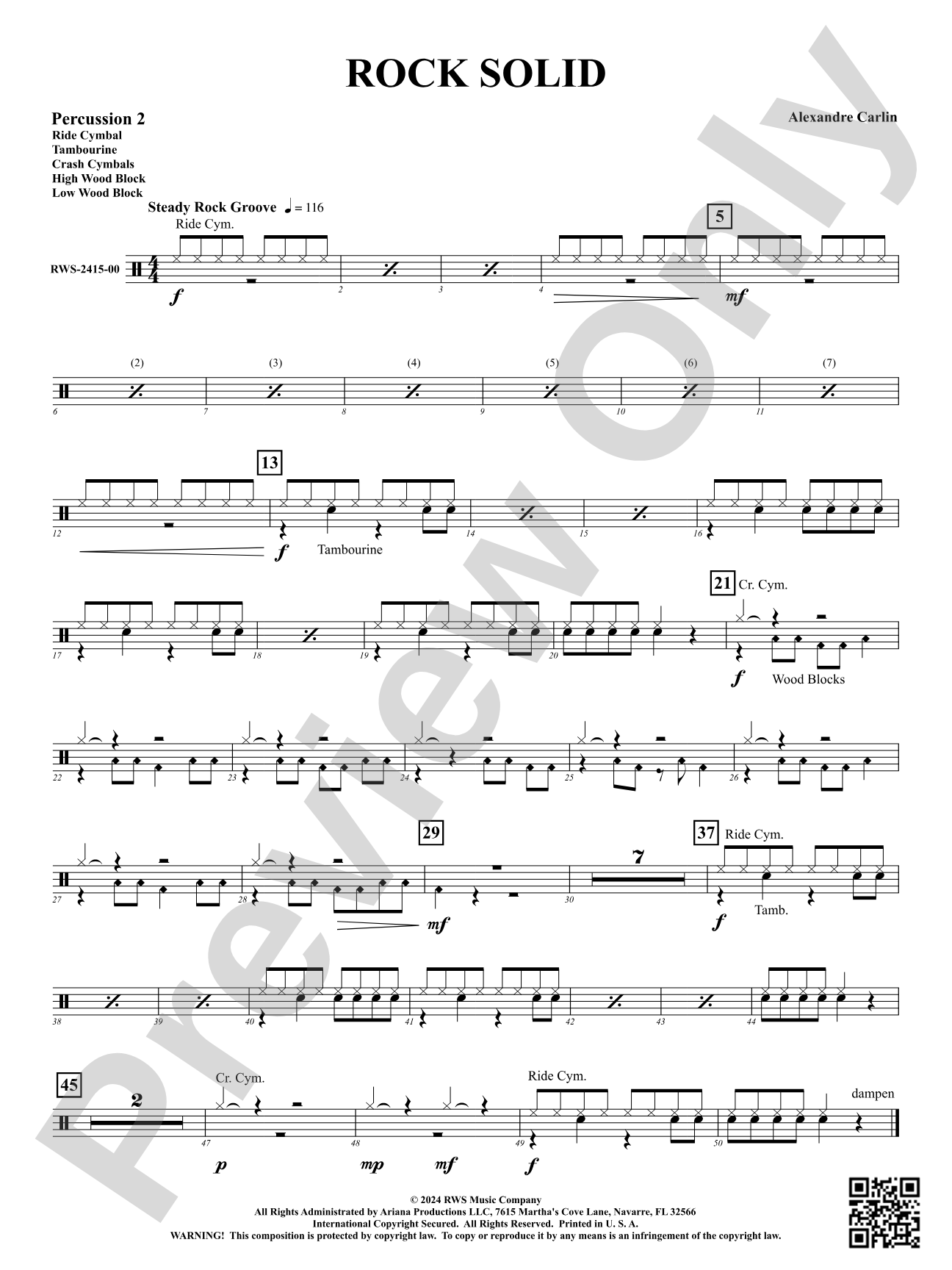 Rock Solid: 2nd Percussion