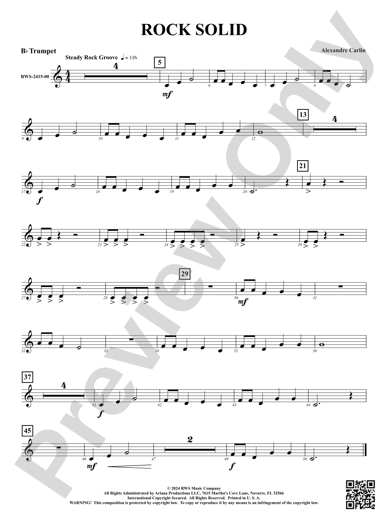 Rock Solid: 1st B-flat Trumpet