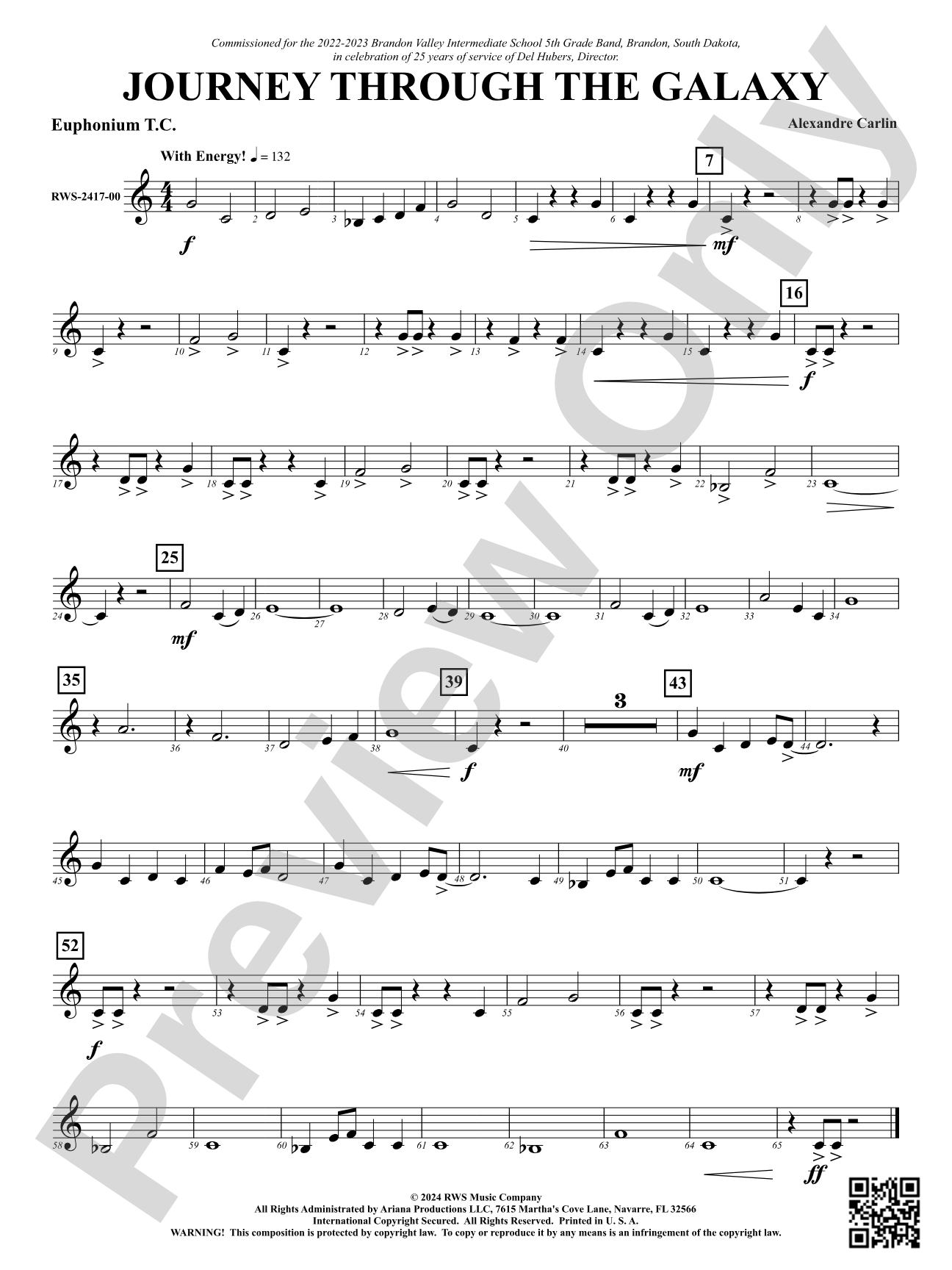 Journey Through the Galaxy: Baritone T.C.