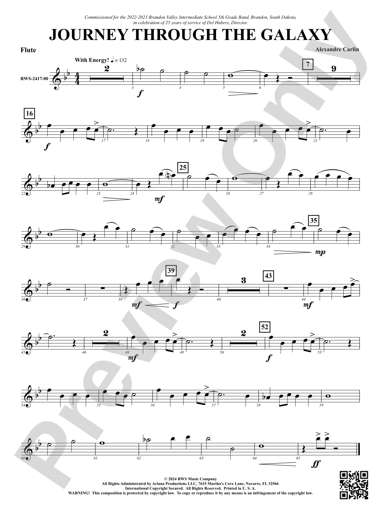 Journey Through the Galaxy: 1st Flute