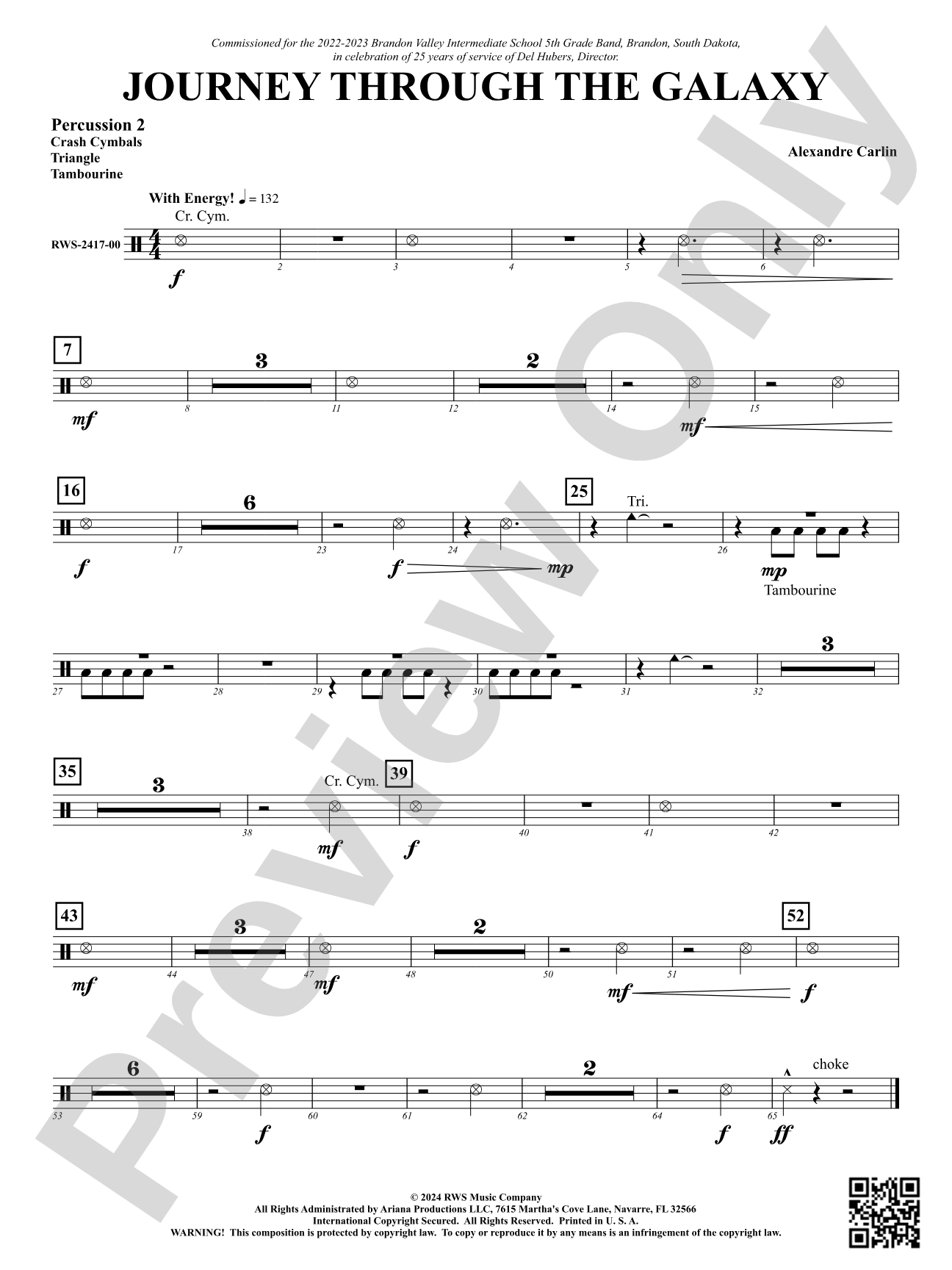 Journey Through the Galaxy: 2nd Percussion