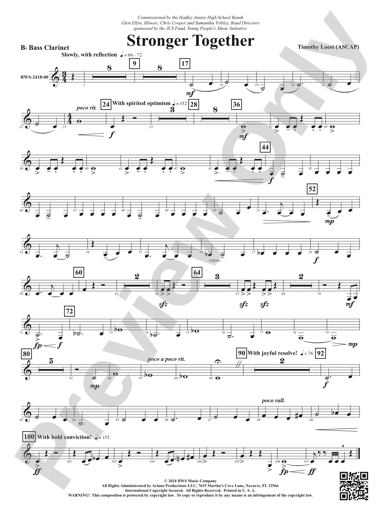 Stronger Together: Bass Clarinet
