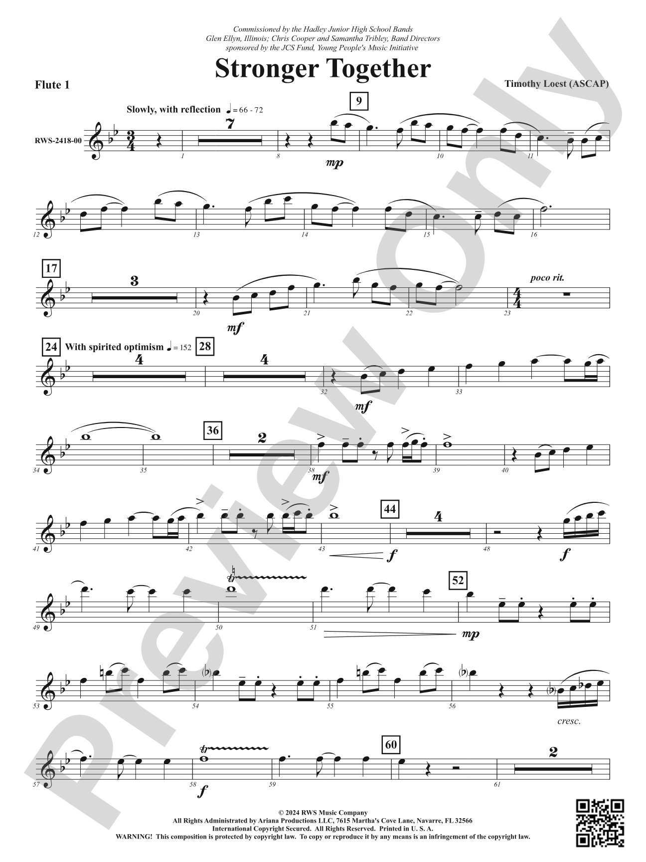 Stronger Together: 1st Flute