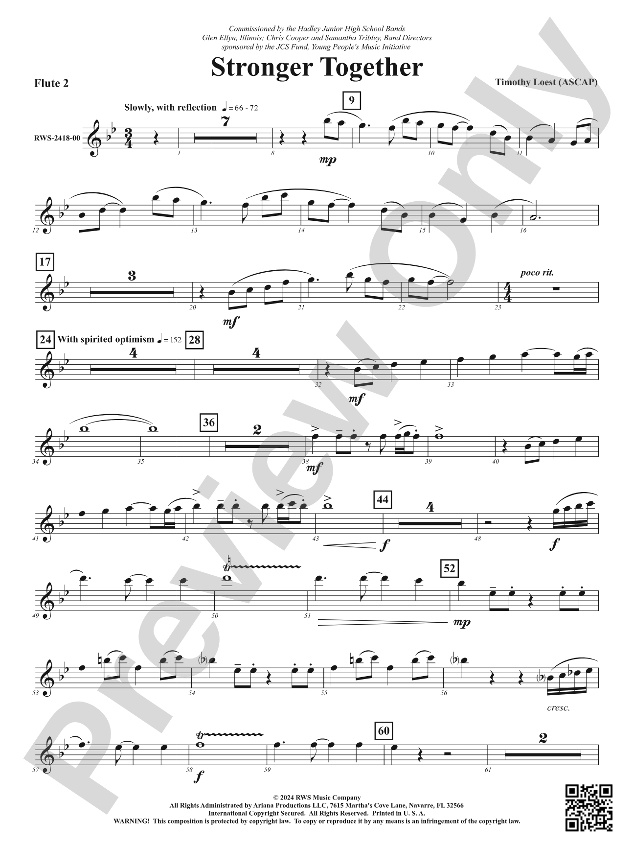 Stronger Together: 2nd Flute