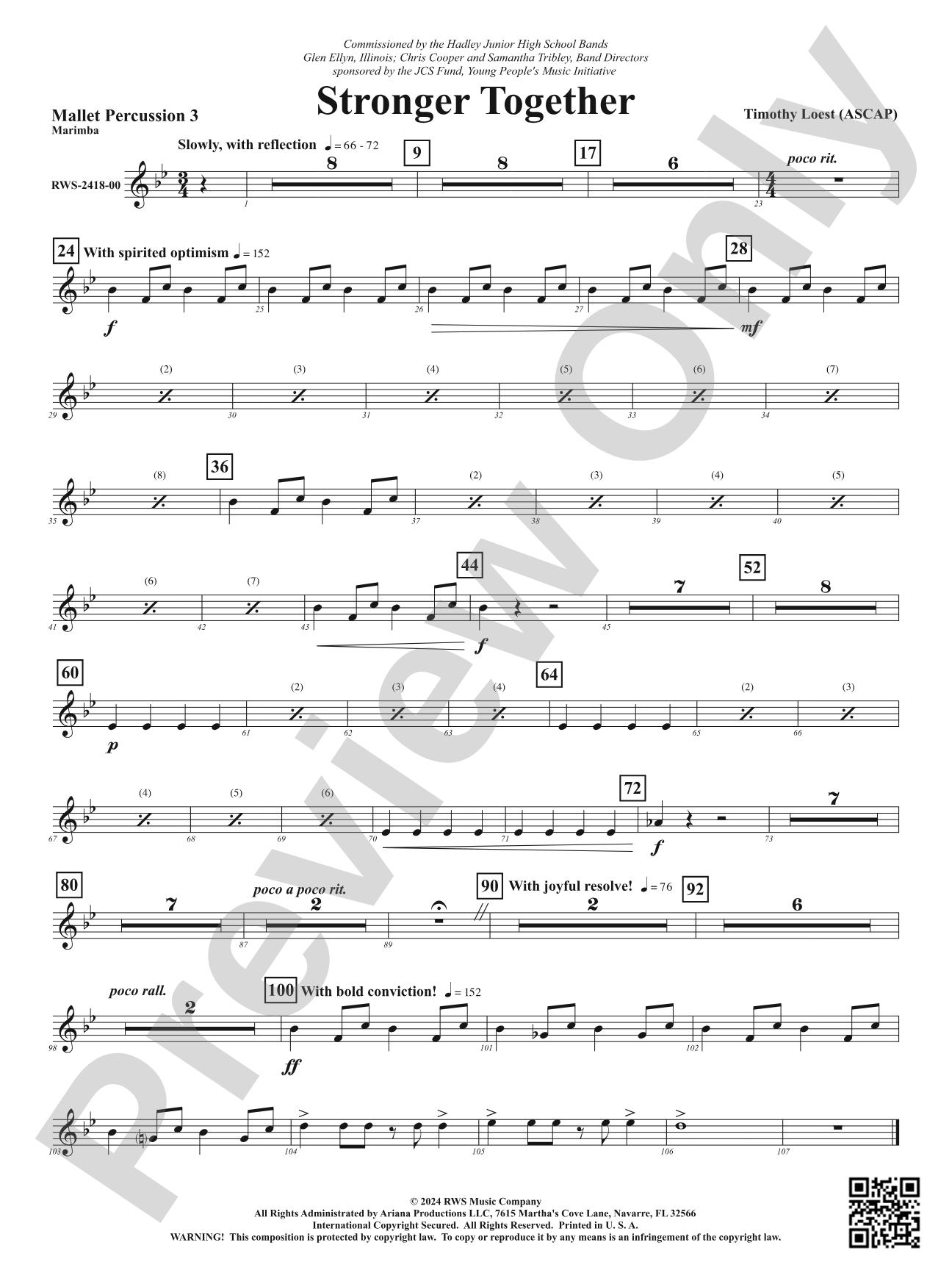 Stronger Together: 3rd Mallet Percussion