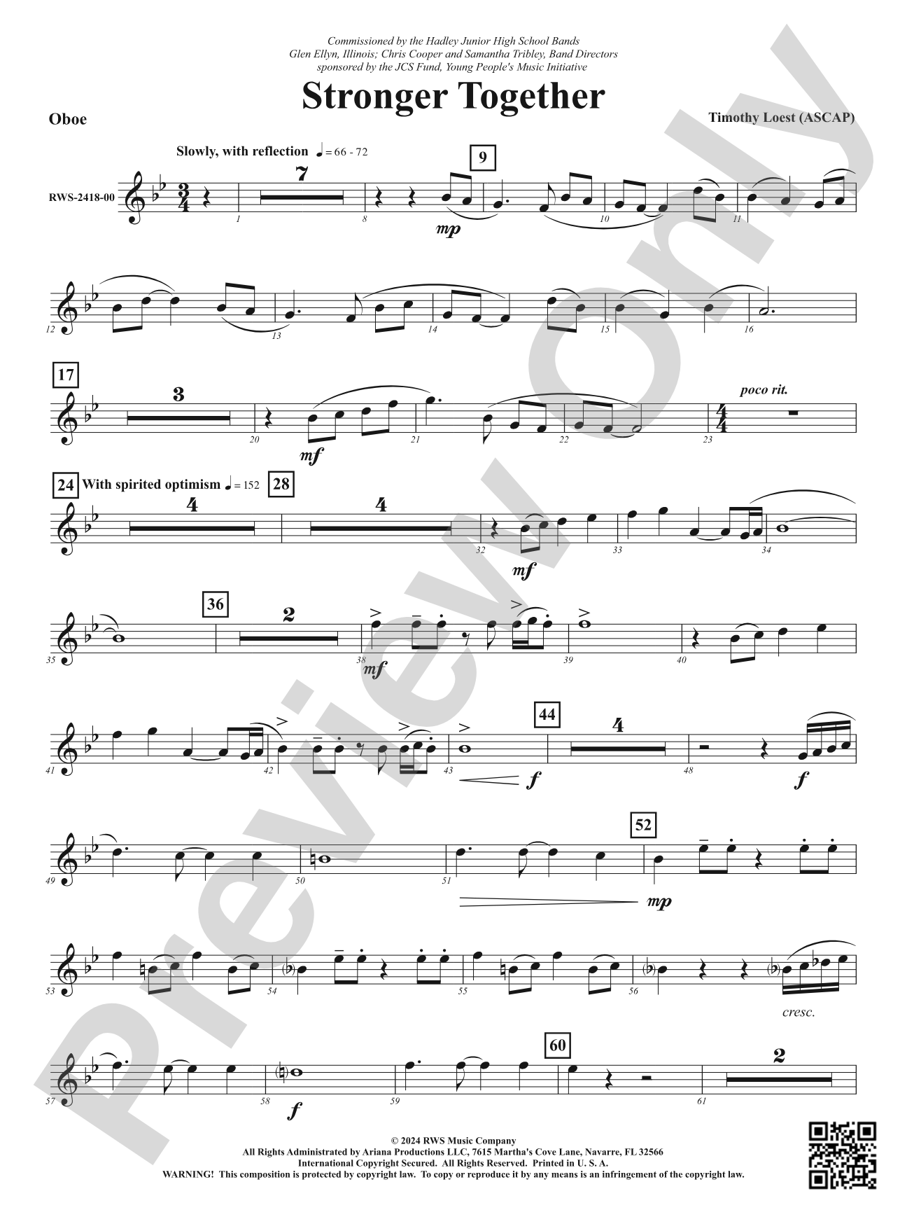 Stronger Together: Oboe