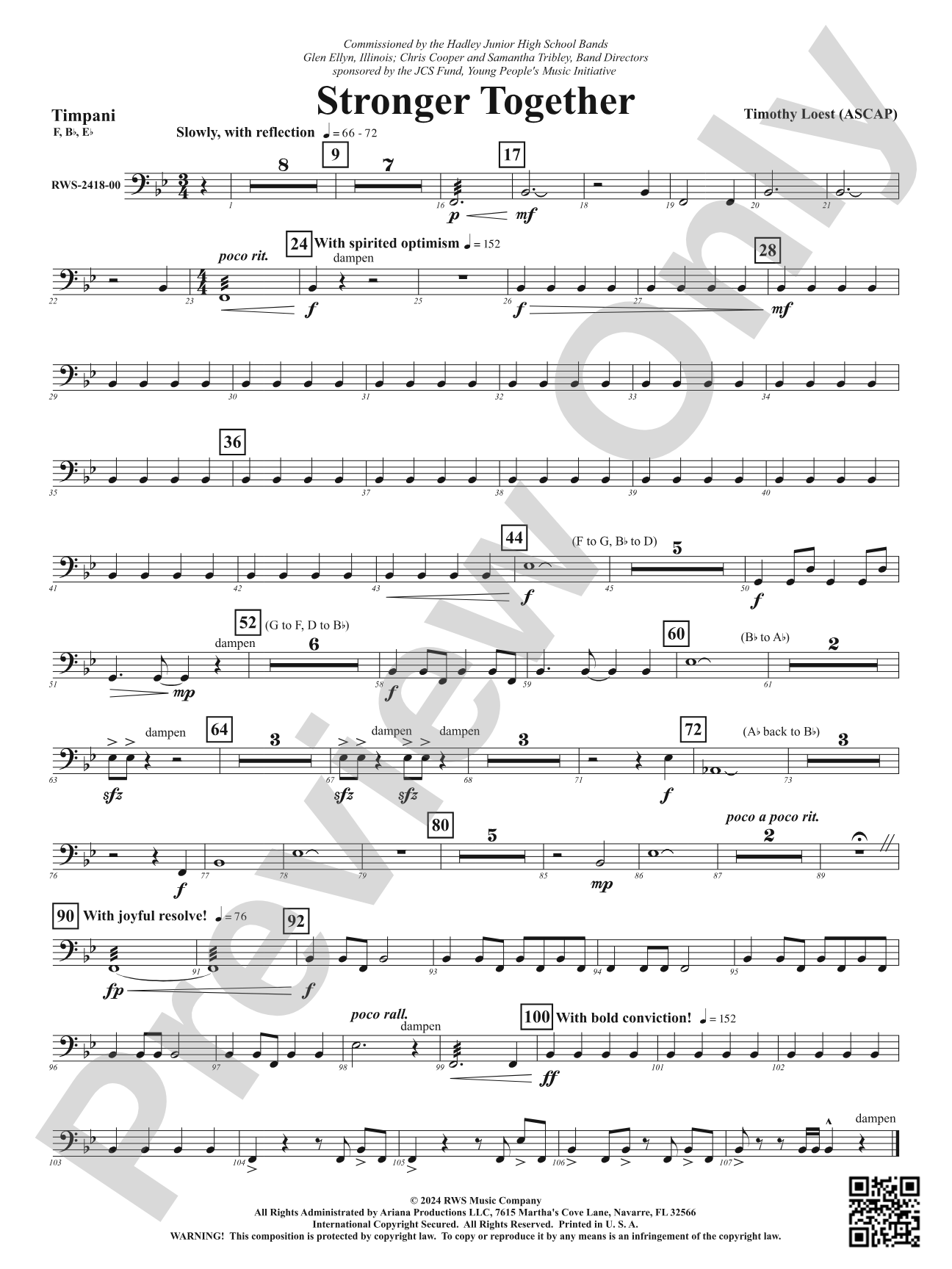 Stronger Together: Timpani