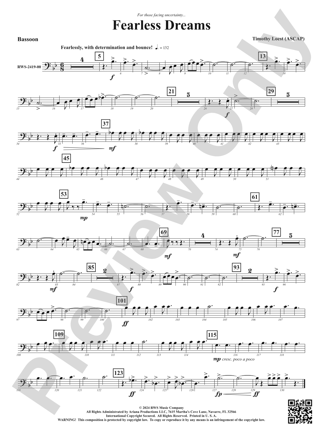 Fearless Dreams: Bassoon