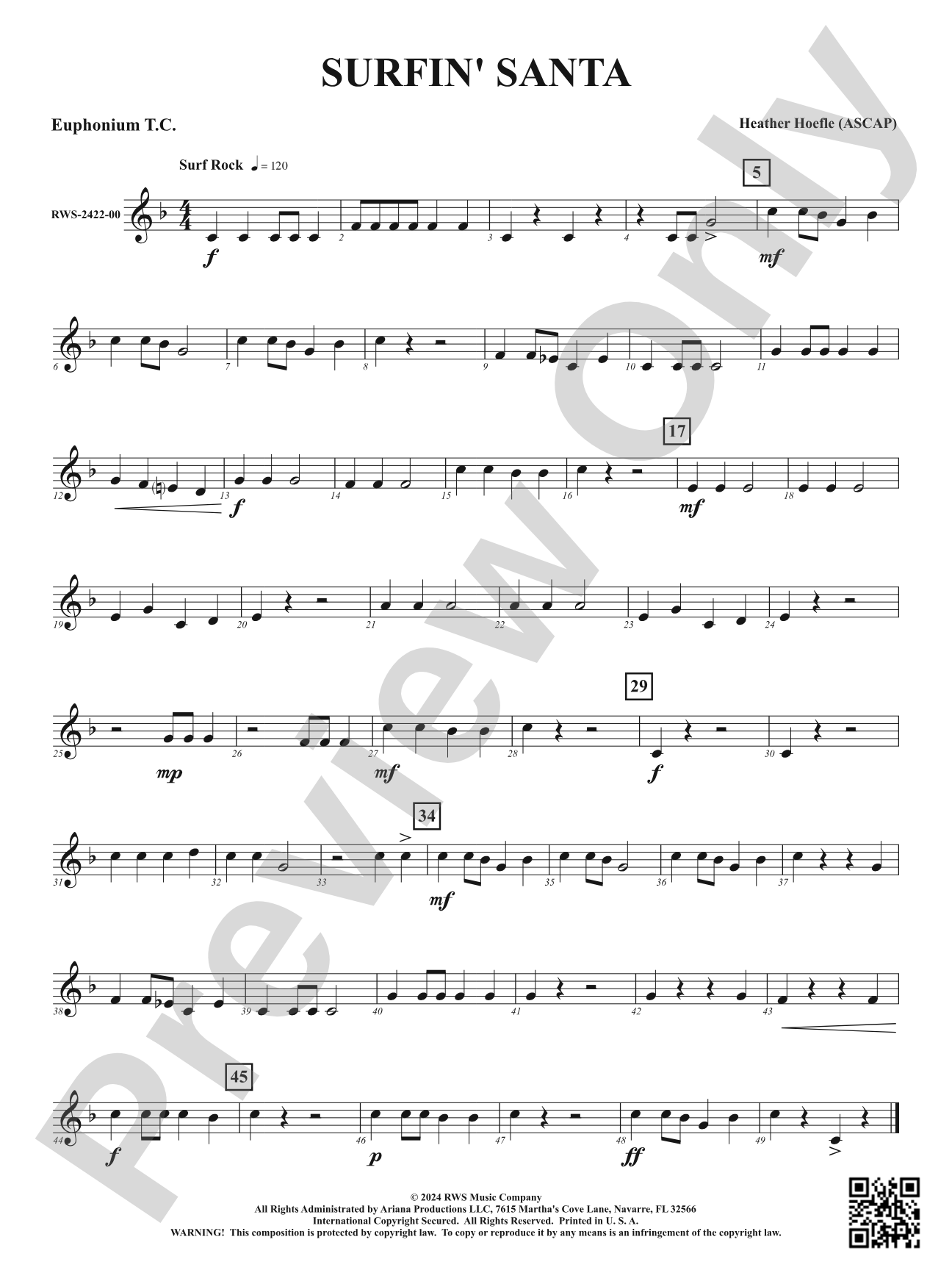 Surfin' Santa: Baritone T.C.