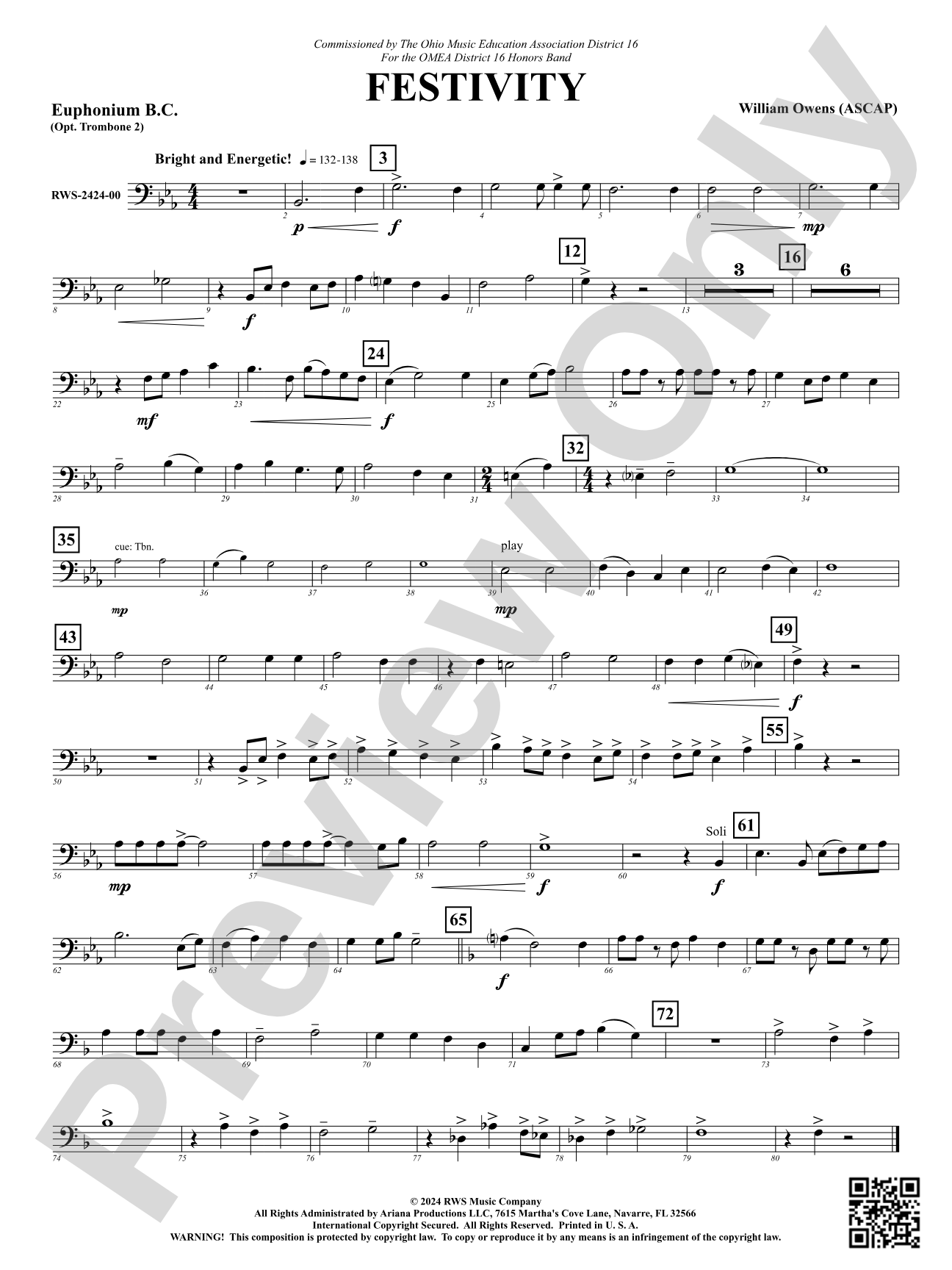 Festivity: Baritone B.C.