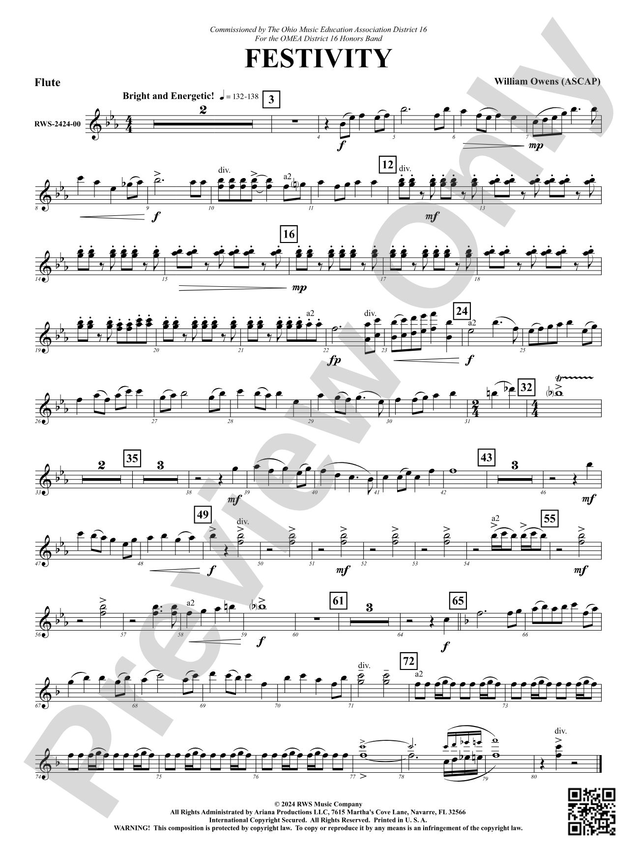 Festivity: 1st Flute