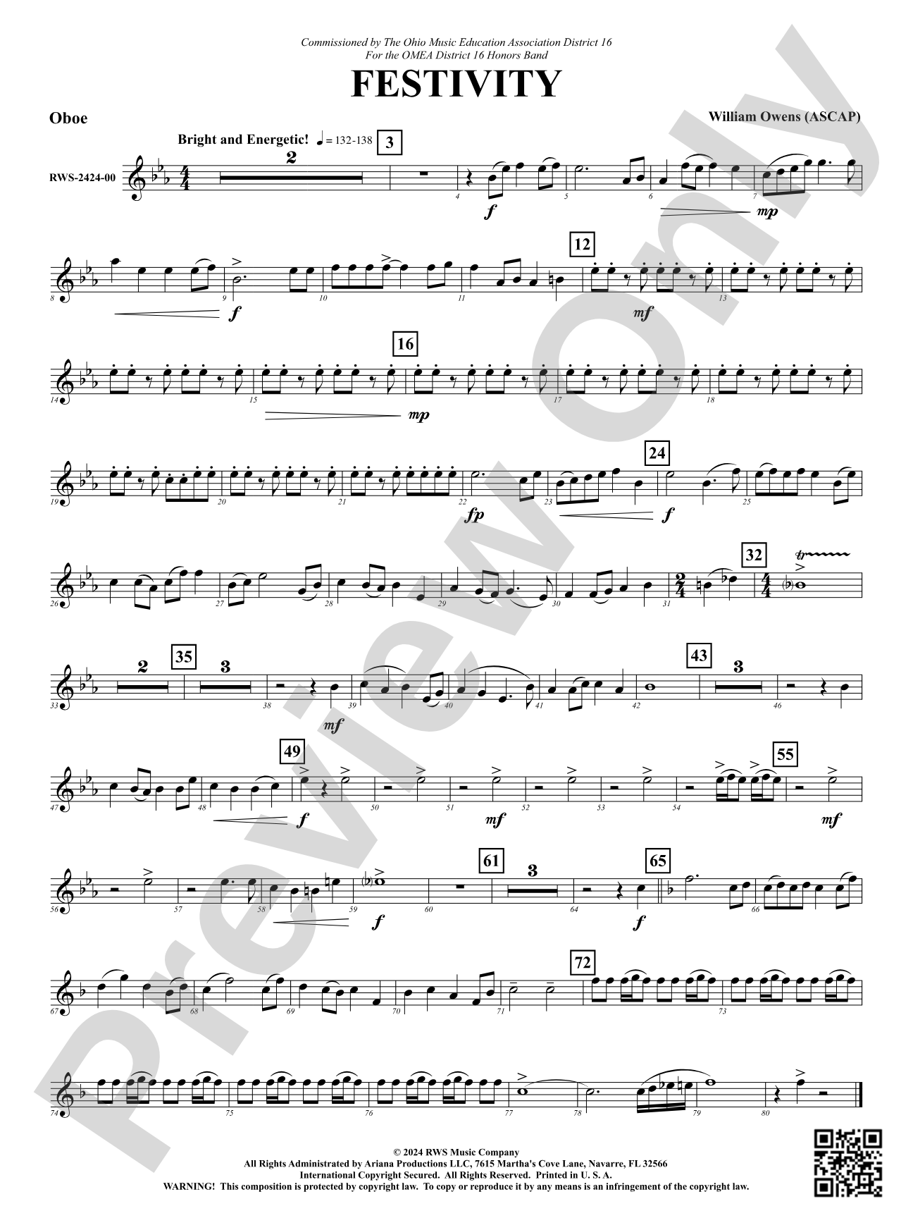 Festivity: Oboe