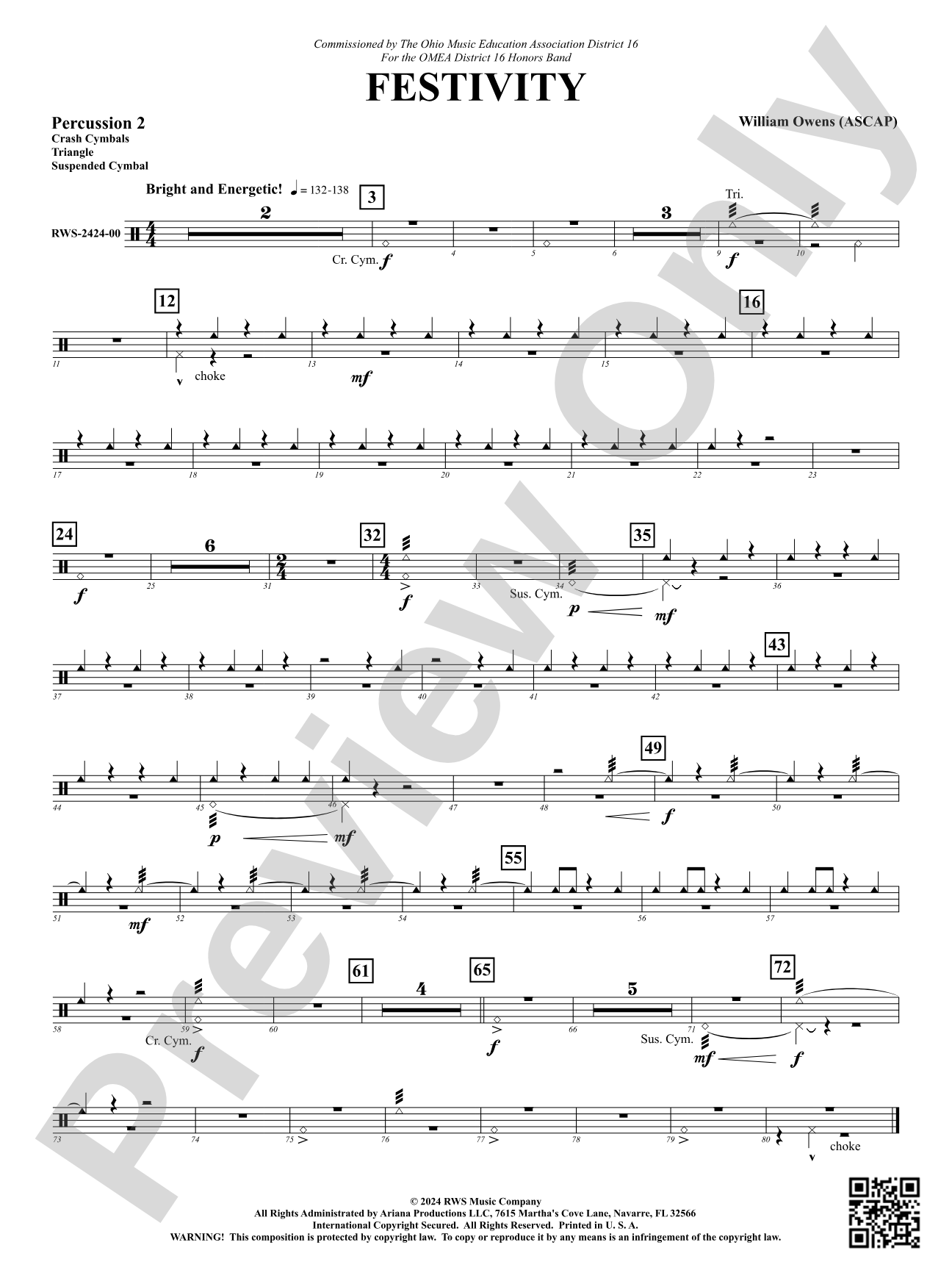 Festivity: 2nd Percussion