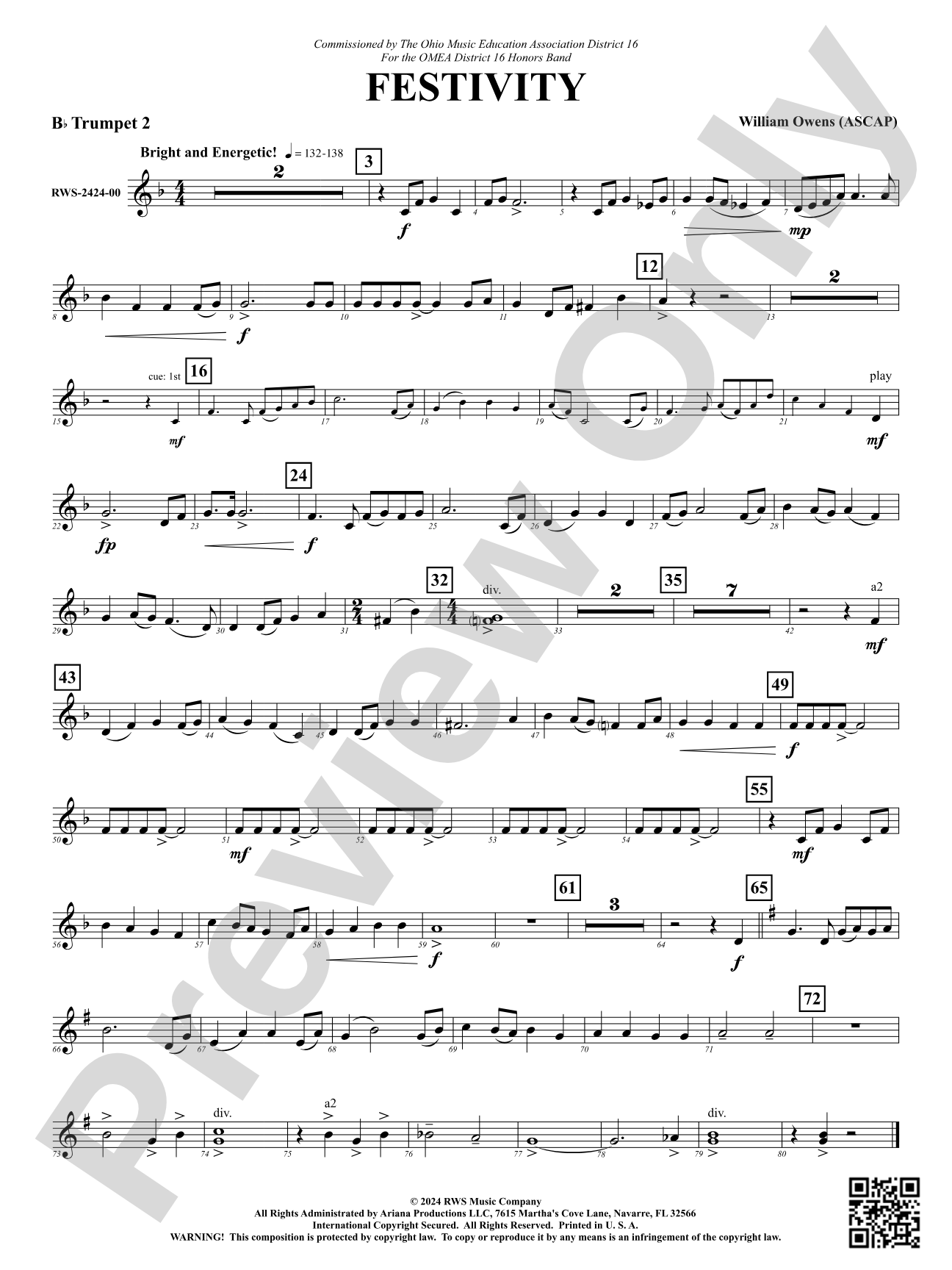 Festivity: 2nd B-flat Trumpet