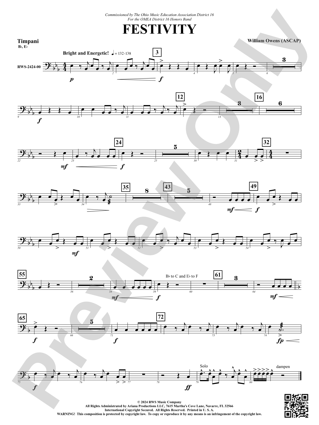Festivity: Timpani