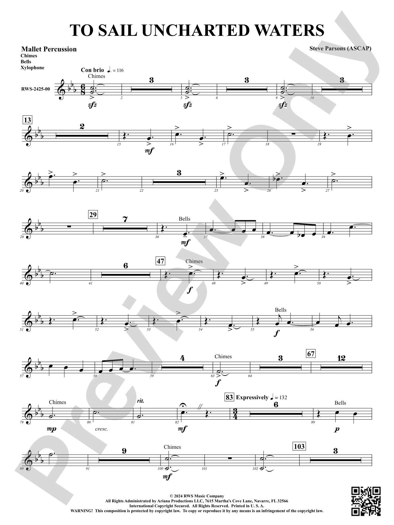 To Sail Uncharted Waters: 1st Mallet Percussion