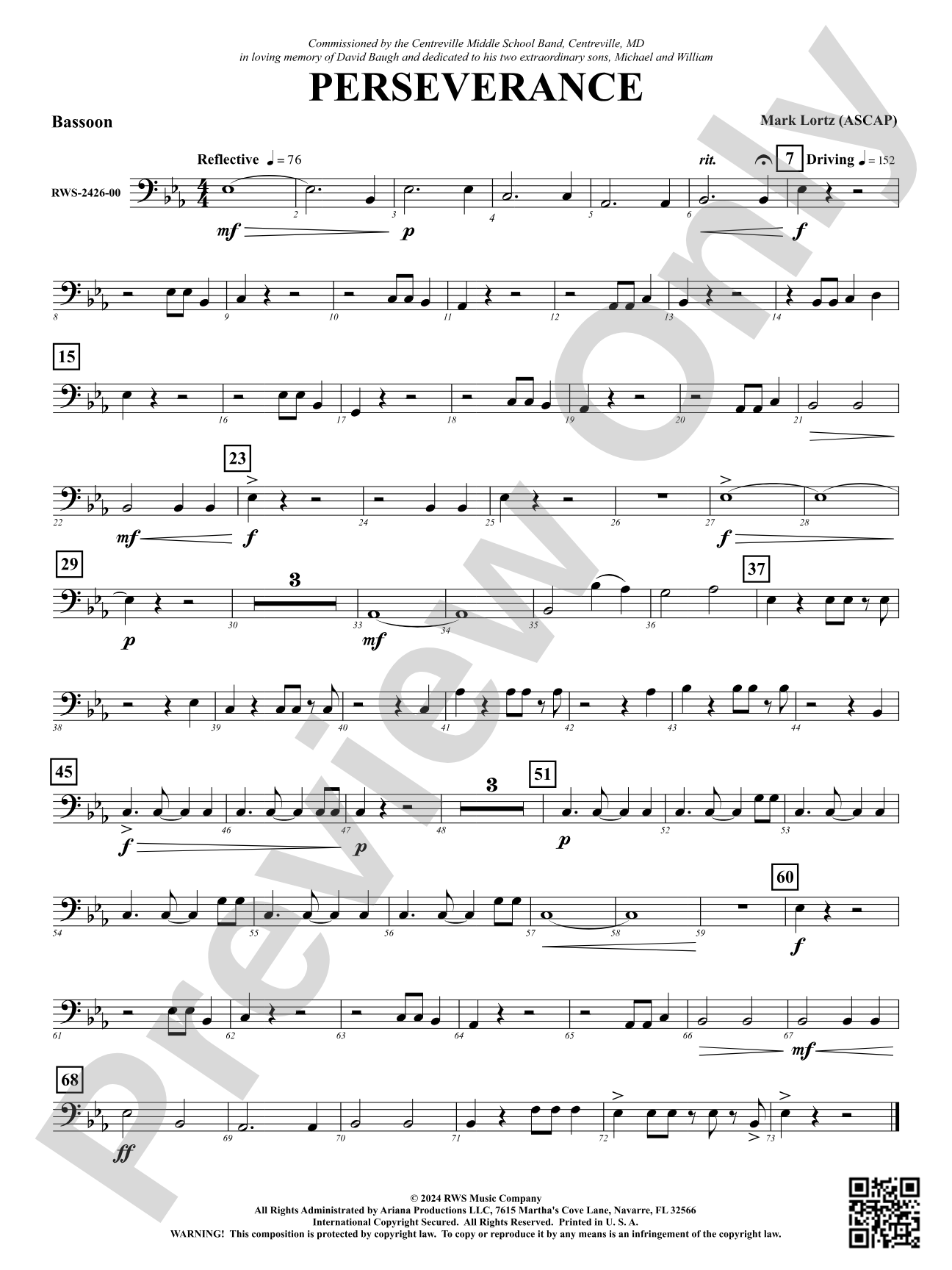 Perseverance: Bassoon