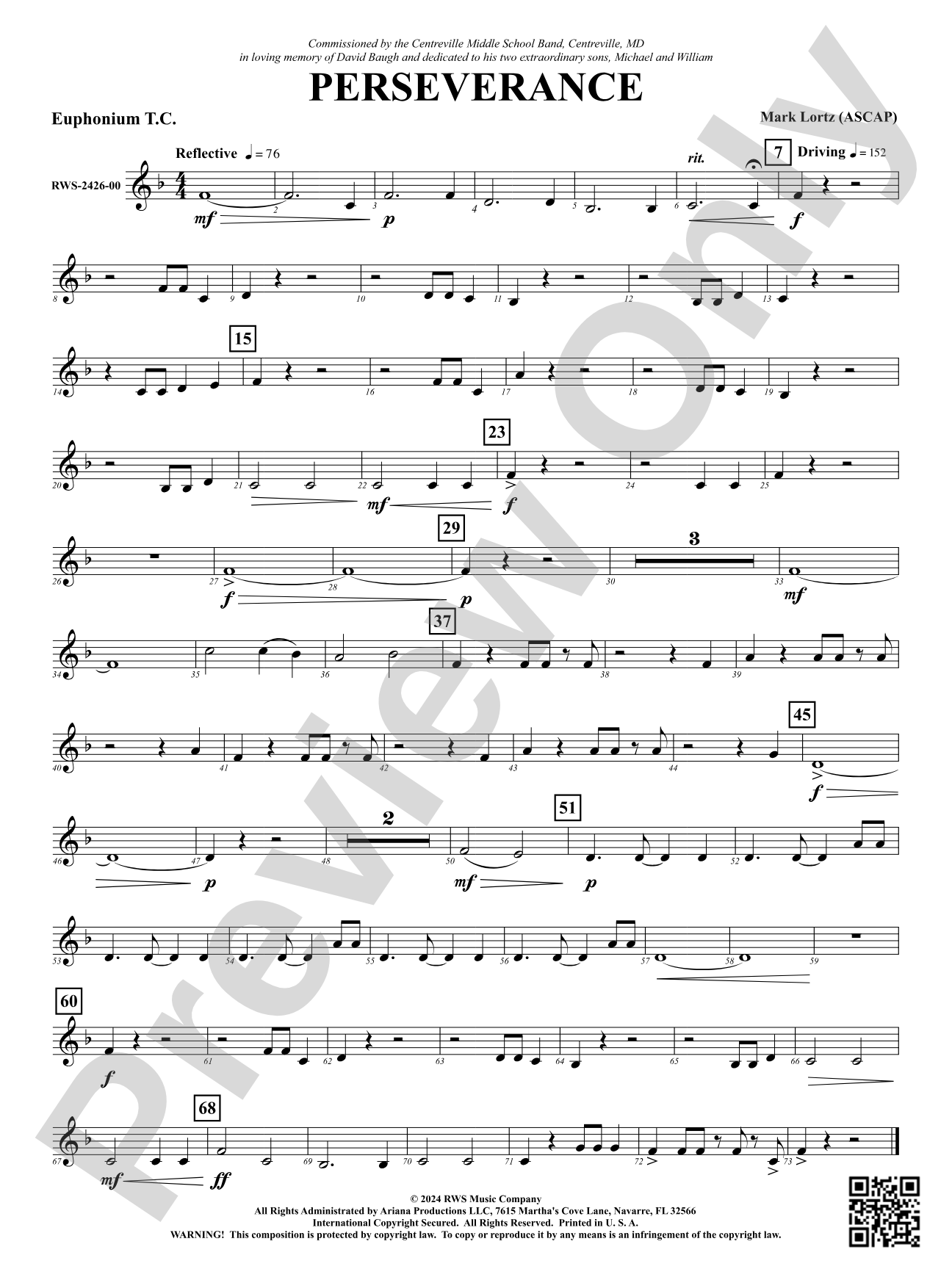 Perseverance: Baritone T.C.