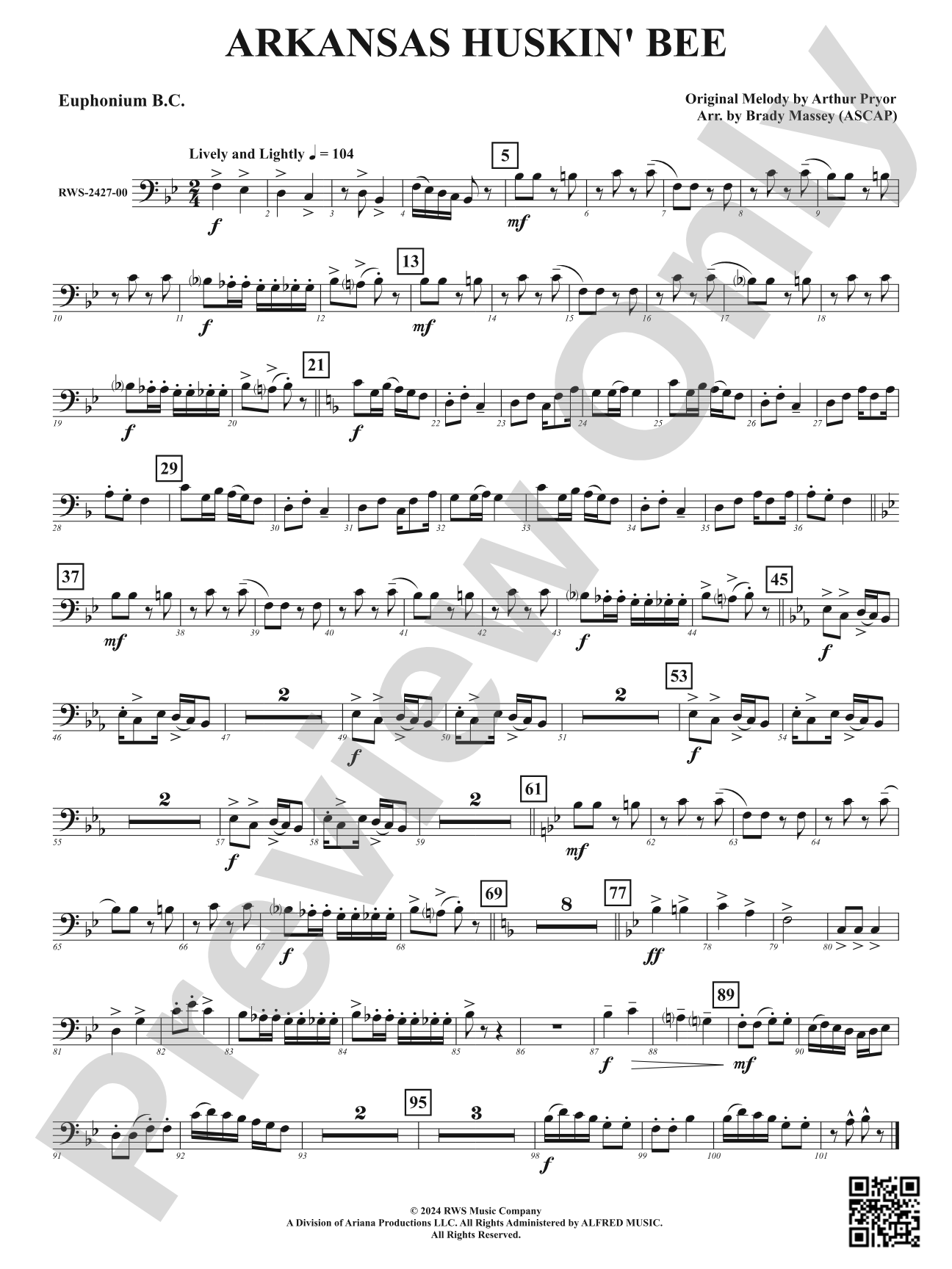 Arkansas Huskin' Bee: Baritone B.C.