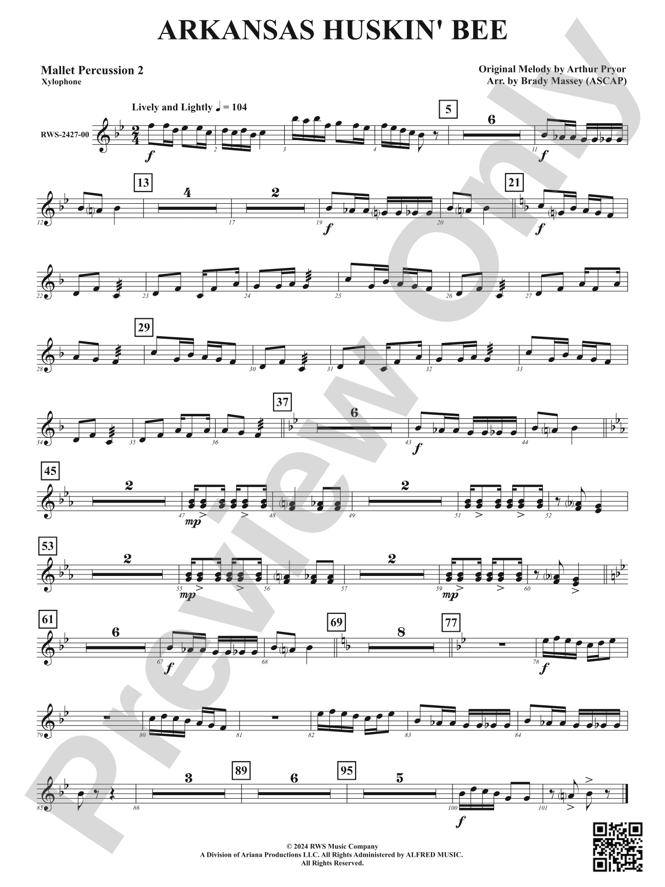 Arkansas Huskin' Bee: 2nd Mallet Percussion