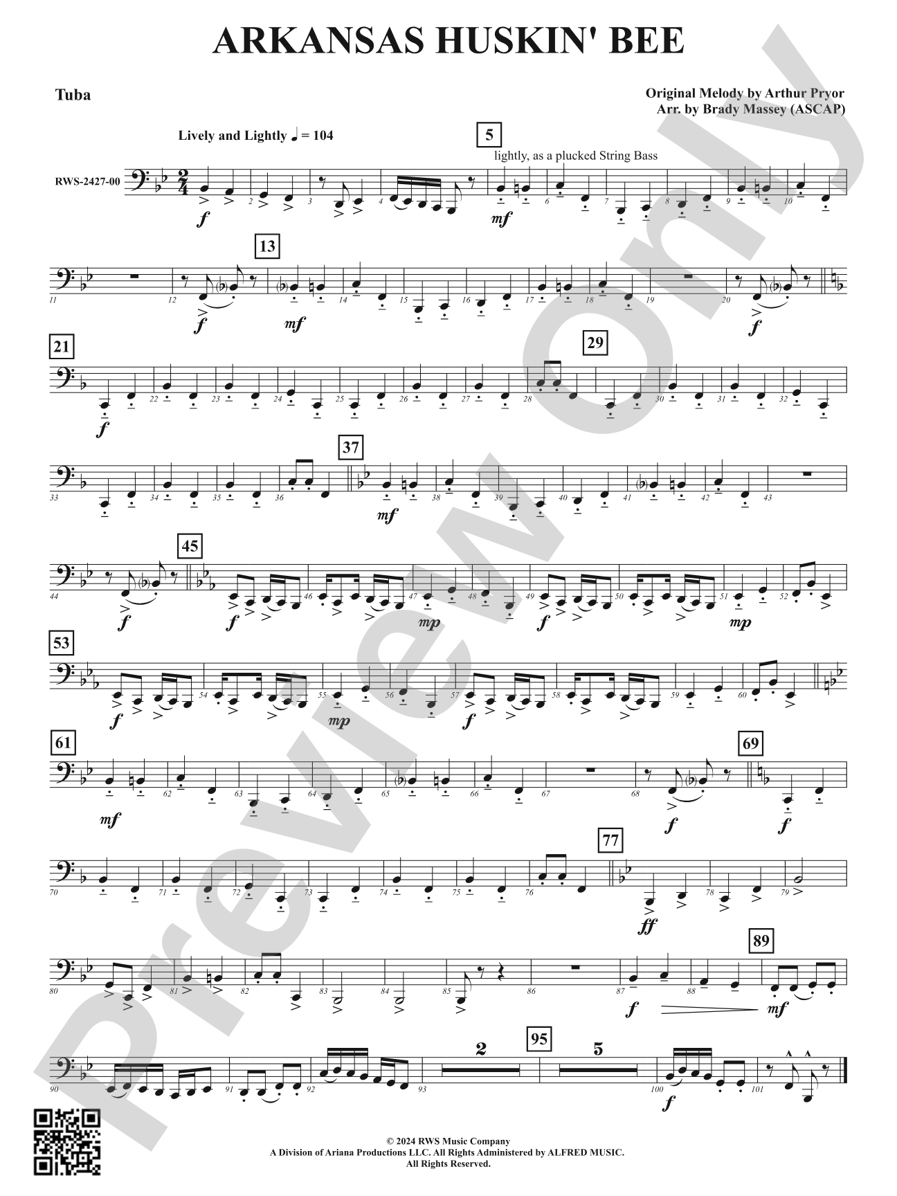 Arkansas Huskin' Bee: Tuba