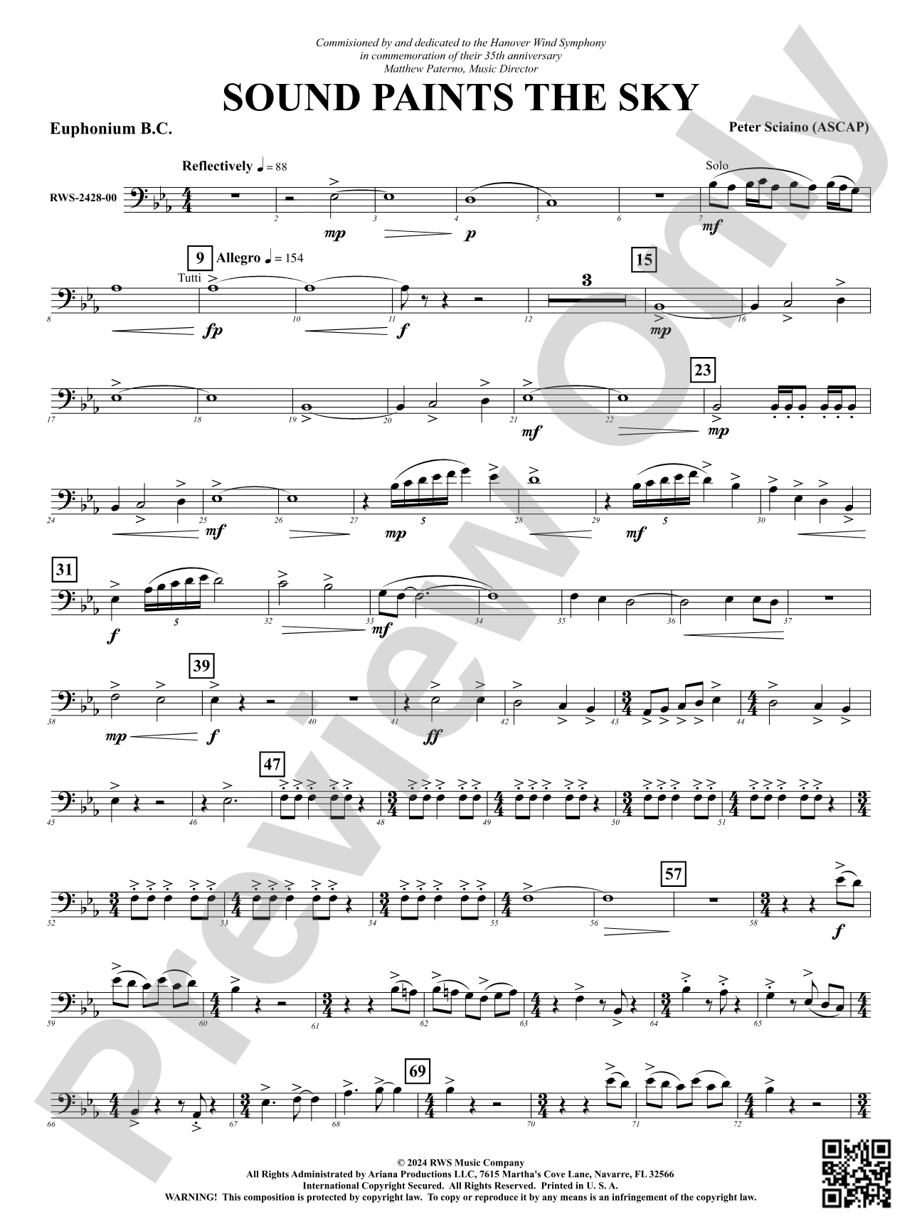 Sound Paints the Sky: Baritone B.C.