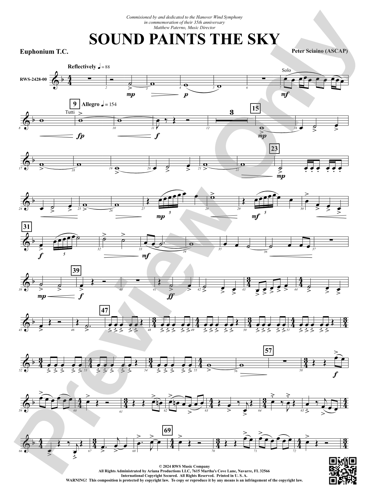 Sound Paints the Sky: Baritone T.C.