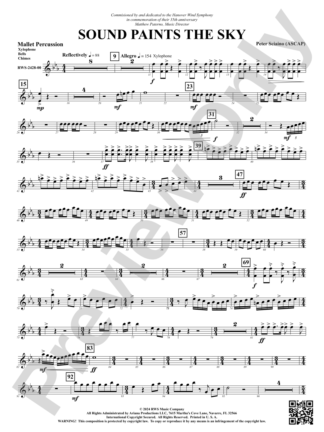 Sound Paints the Sky: 1st Mallet Percussion