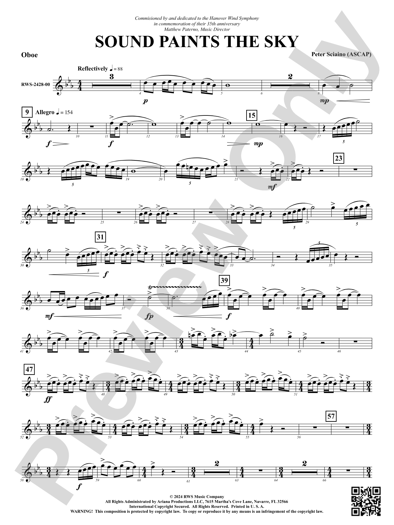 Sound Paints the Sky: Oboe