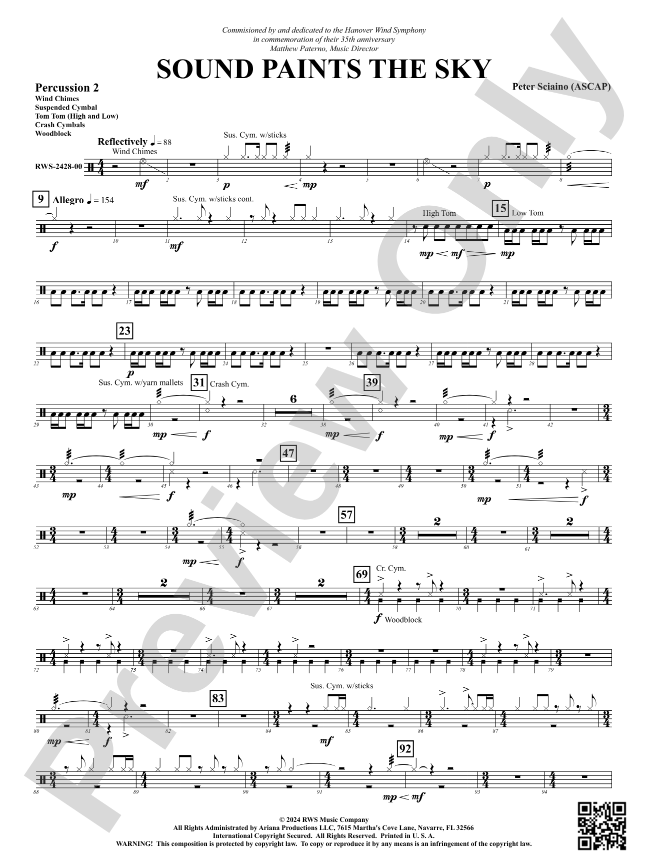 Sound Paints the Sky: 2nd Percussion