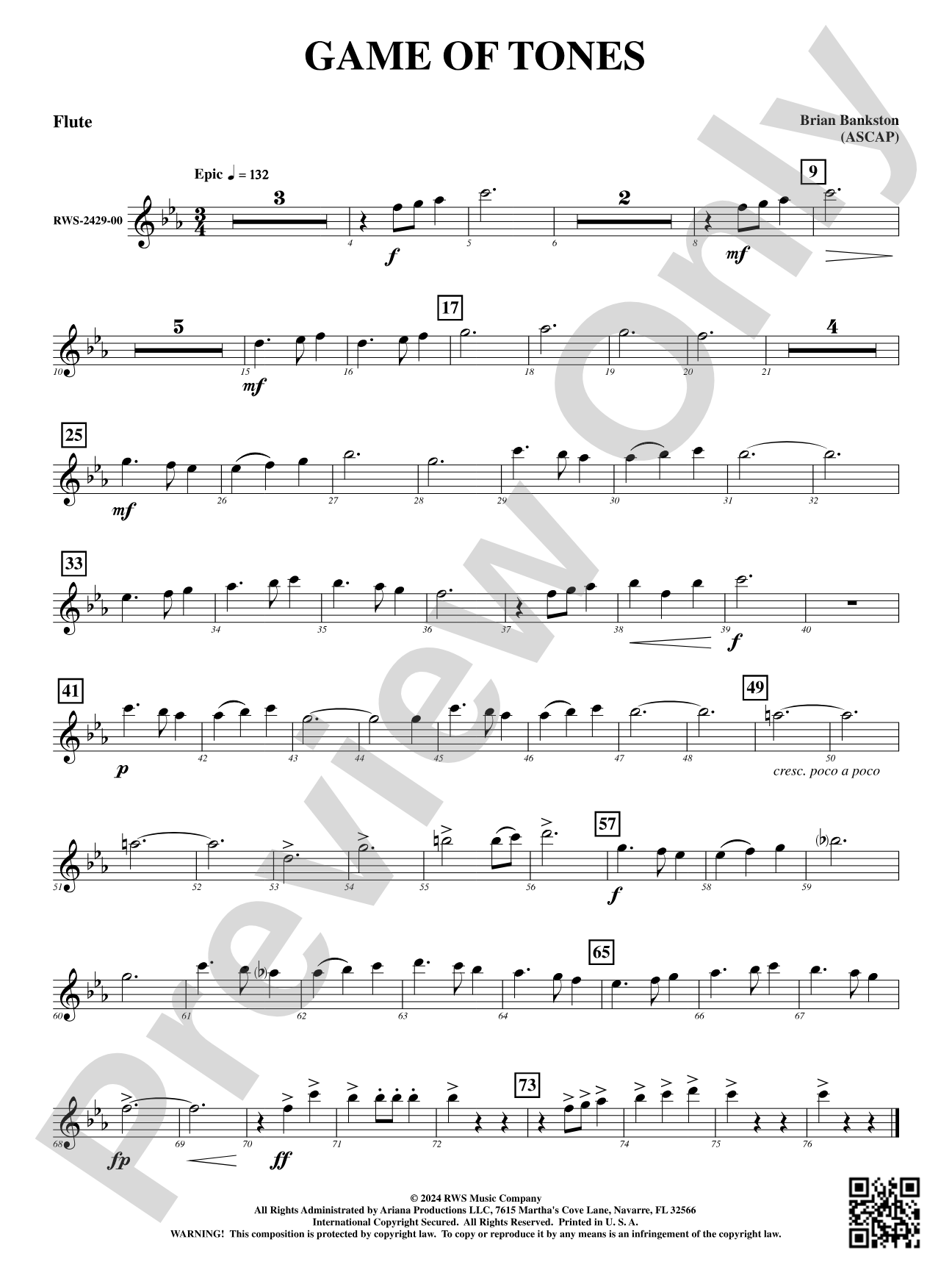 Game of Tones: 1st Flute