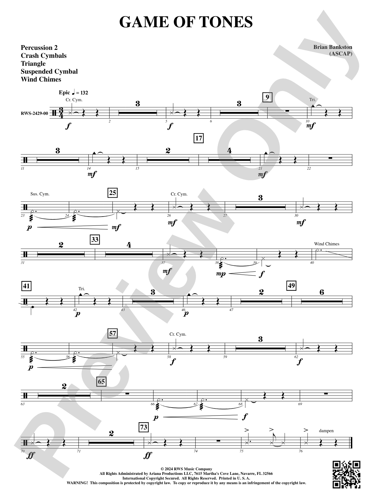 Game of Tones: 2nd Percussion