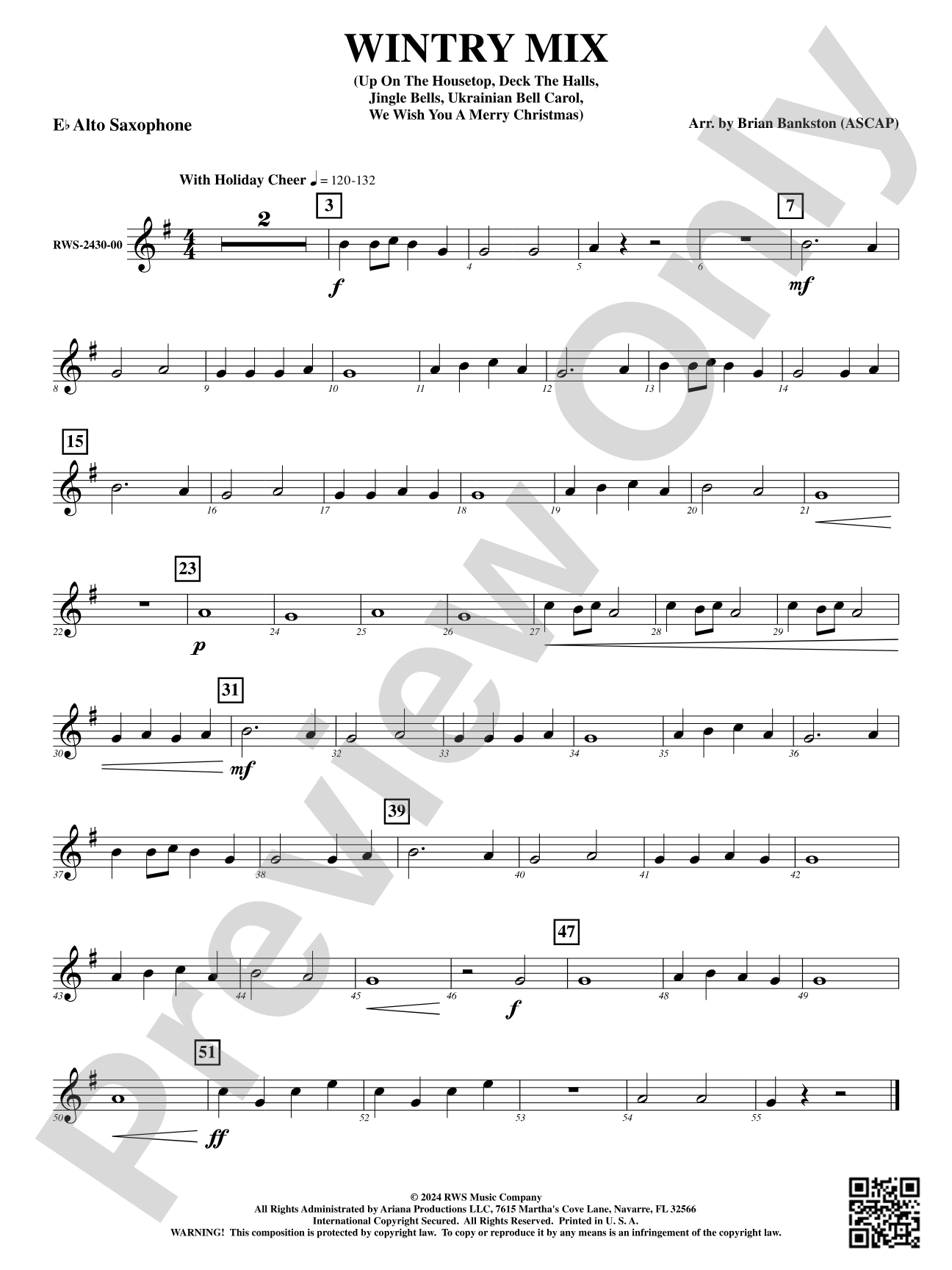 Wintry Mix: 1st E-flat Alto Saxophone
