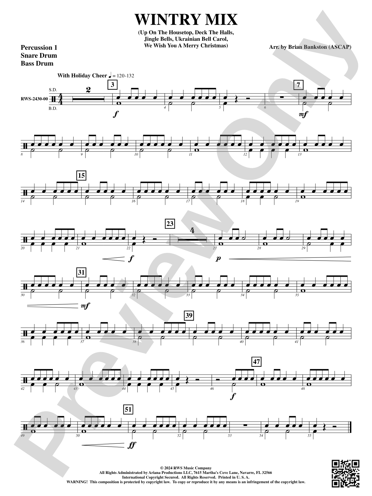 Wintry Mix: 1st Percussion