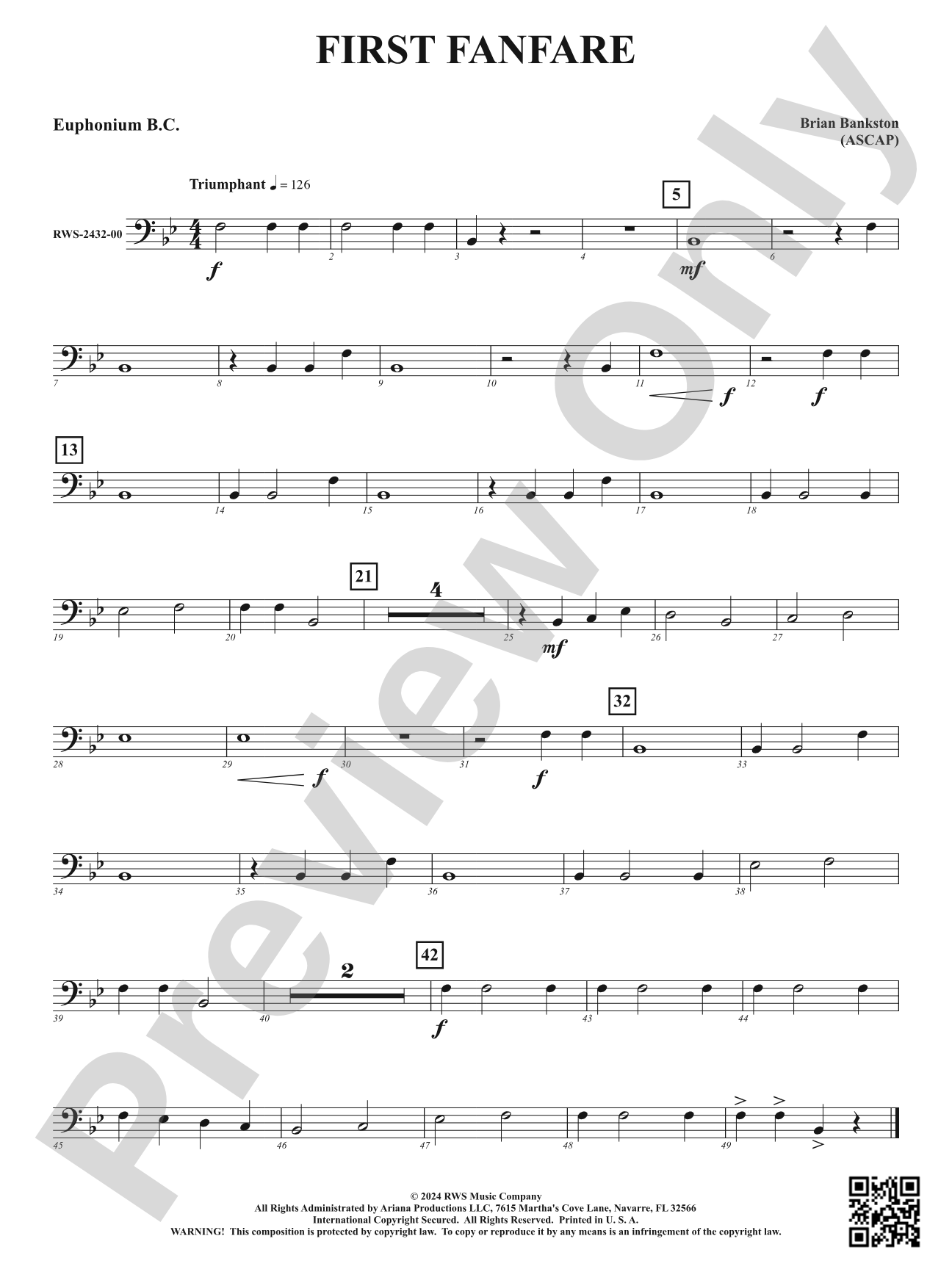 First Fanfare: Baritone B.C.