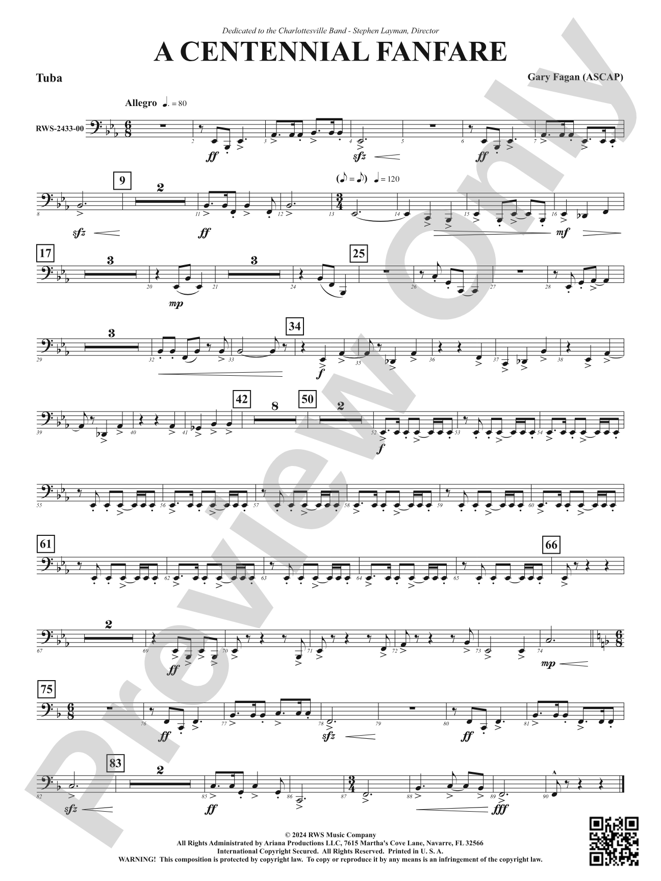 Centennial Fanfare: Tuba