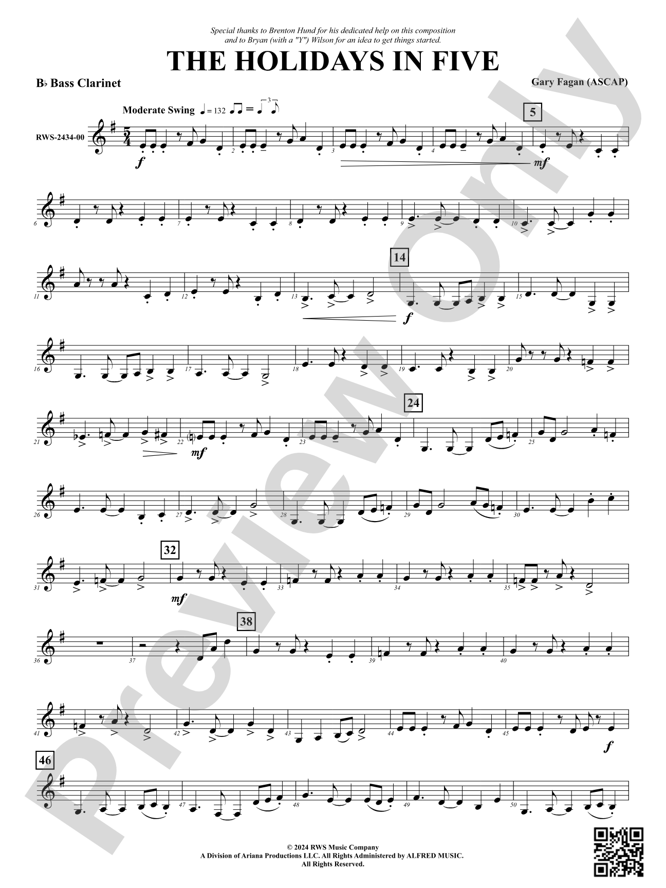 The Holidays in Five: Bass Clarinet