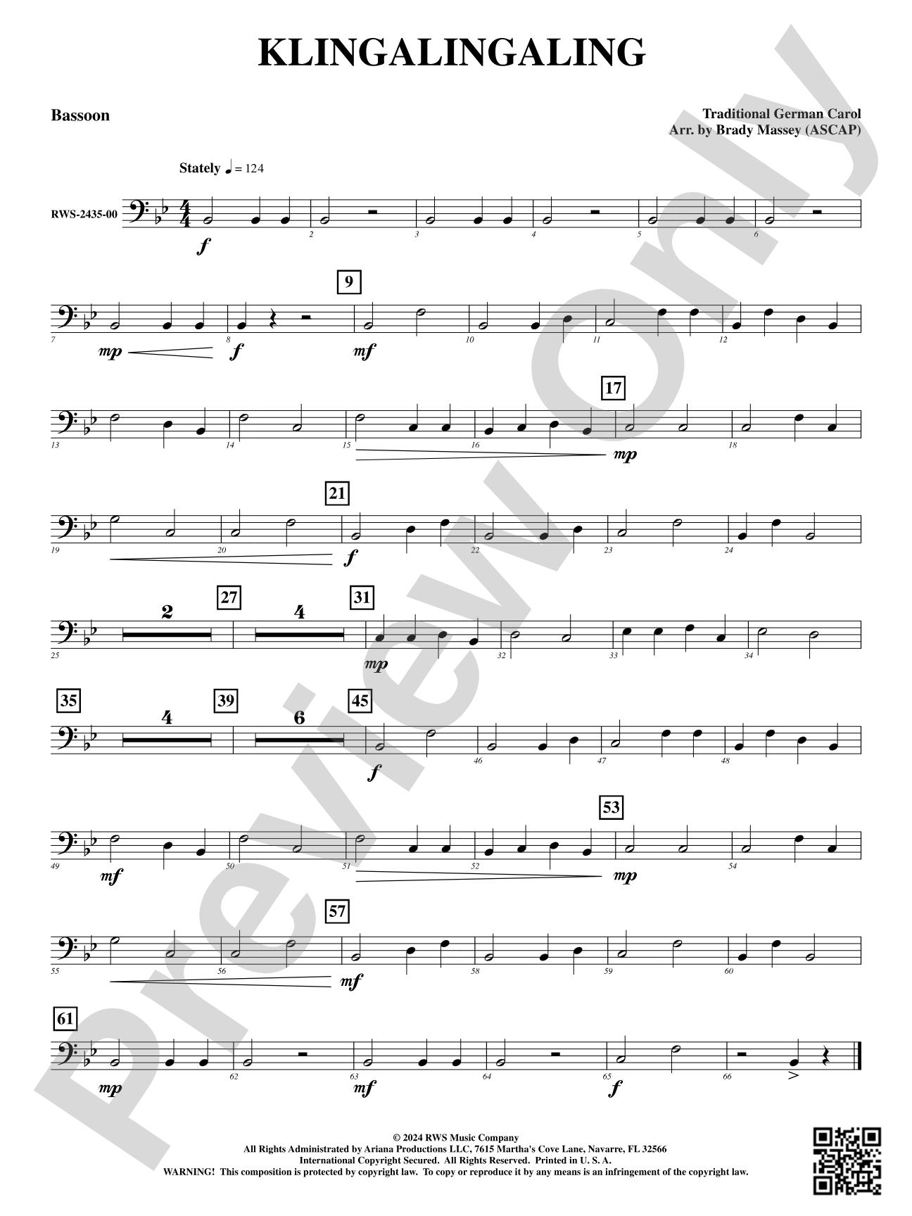 Klingalingaling: Bassoon
