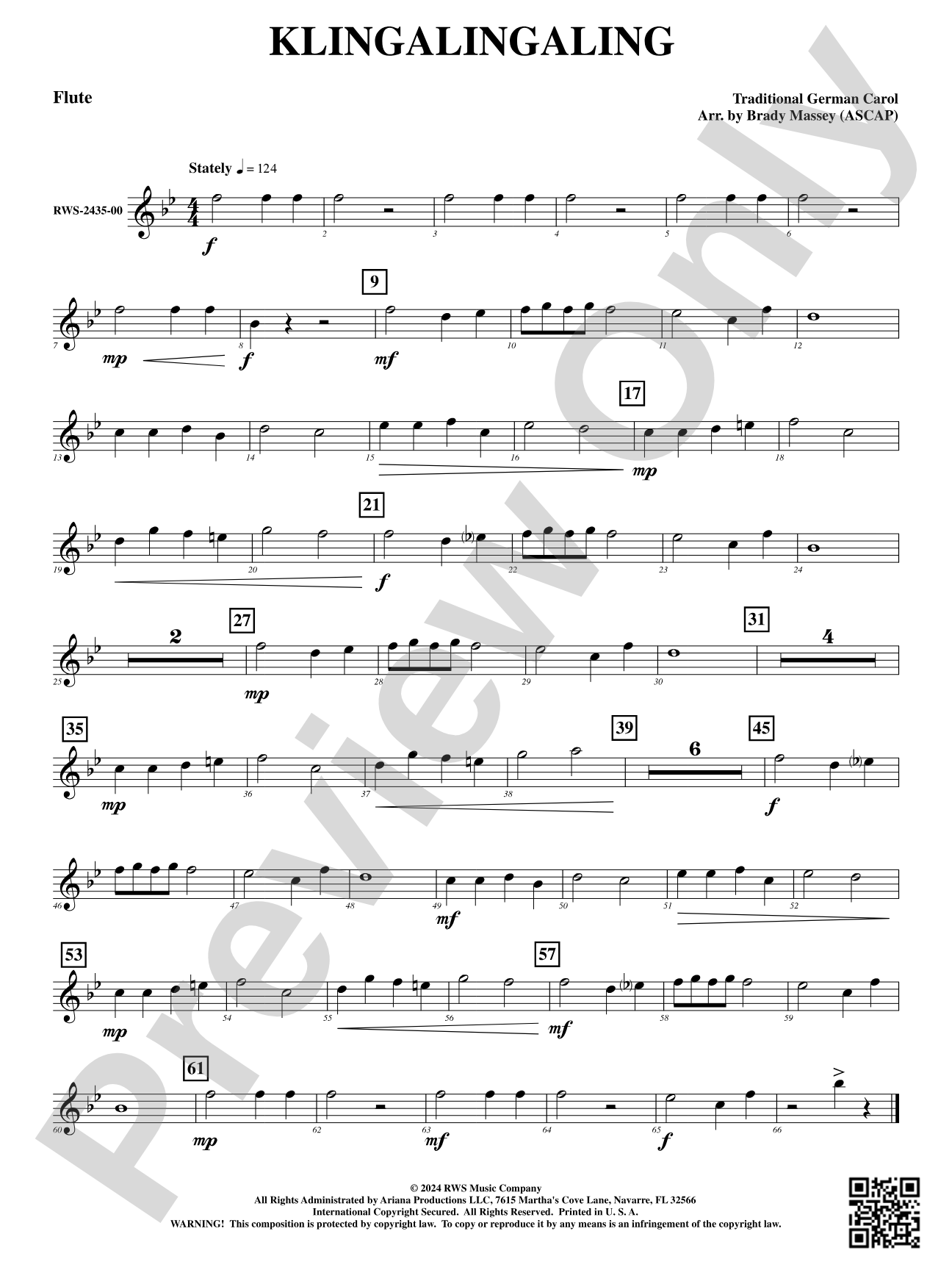 Klingalingaling: 1st Flute