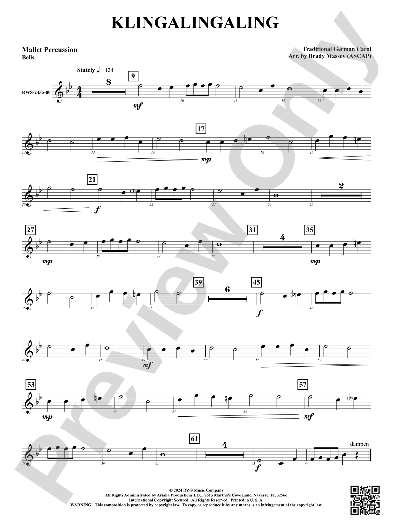 Klingalingaling: 1st Mallet Percussion