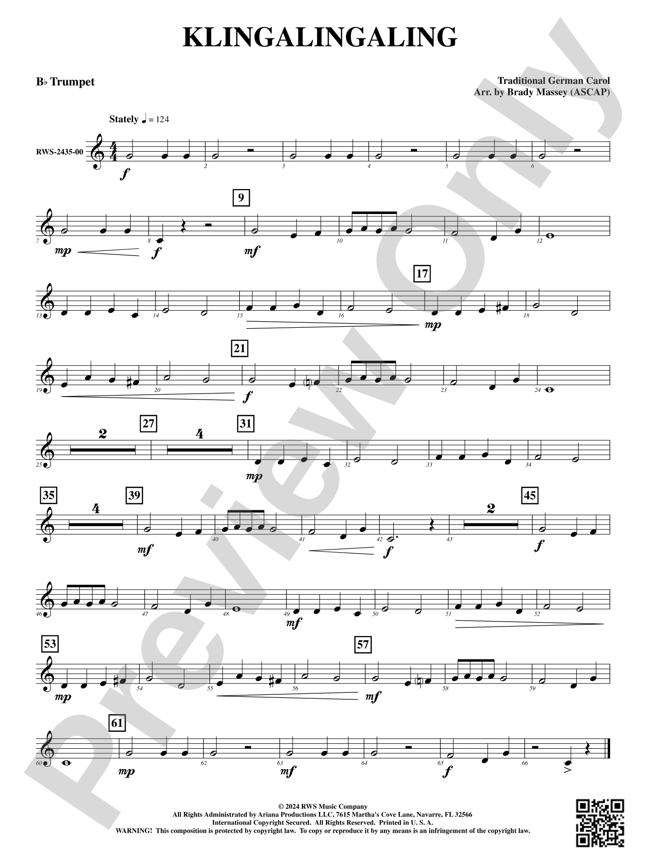 Klingalingaling: 1st B-flat Trumpet