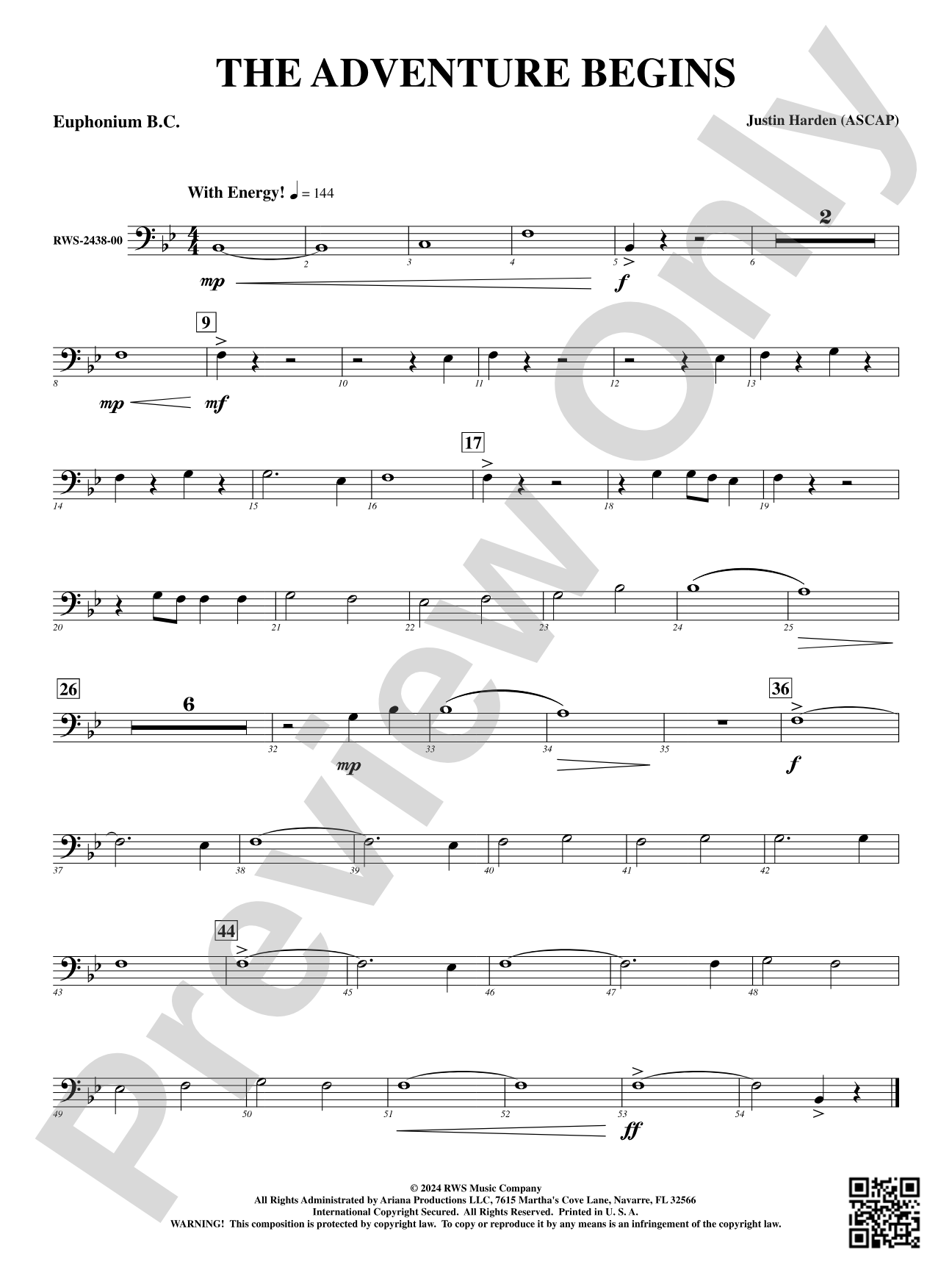The Adventure Begins: Baritone B.C.